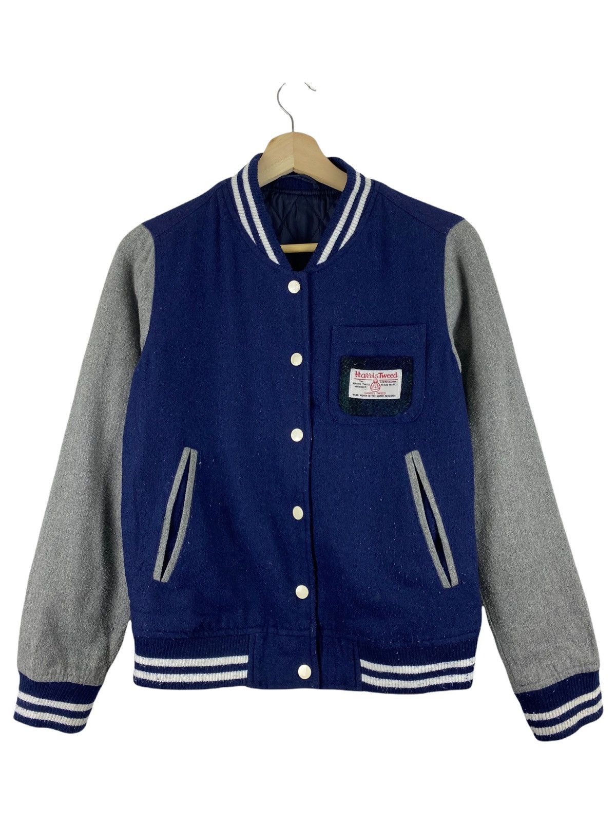 Harris Tweed HARRIS TWEED VARSITY JACKET Size US S / EU 44-46 / 1 - 1 Thumbnail