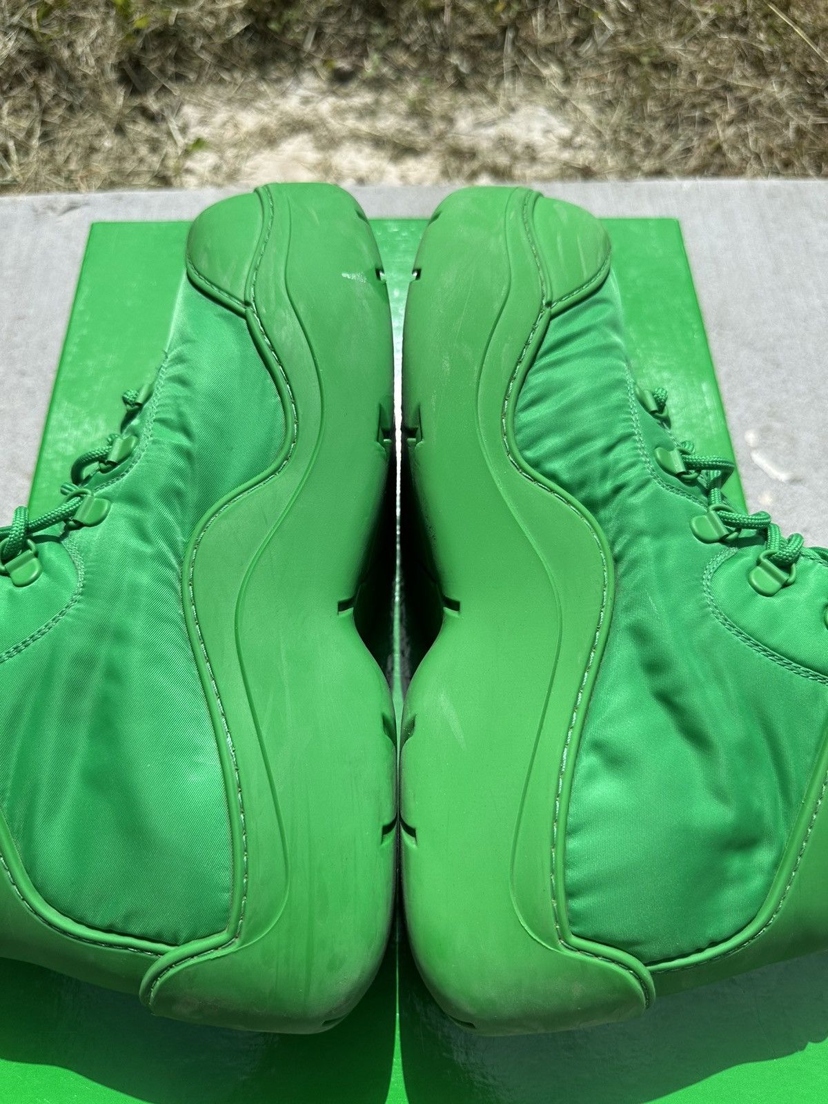 Bottega Veneta Bottega Veneta Green Puddle Bomber Boots size 42 Size US 9 / EU 42 - 3 Thumbnail