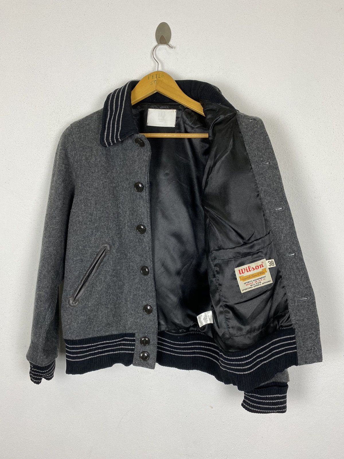 Vintage GK135 VINTAGE WILSON x URBAN RESEARCH VARSITY PLAN JACKET Size US S / EU 44-46 / 1 - 1 Thumbnail