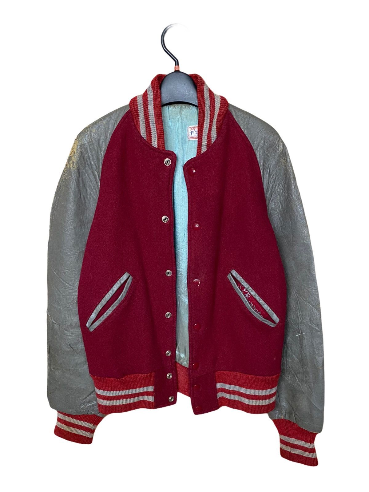 South2 West8 × Vintage GK145 VTG SOUTHWEST ARKADELPHIA-ARK VARSITY LEATHER JACKET Size US M / EU 48-50 / 2 - 1 Thumbnail