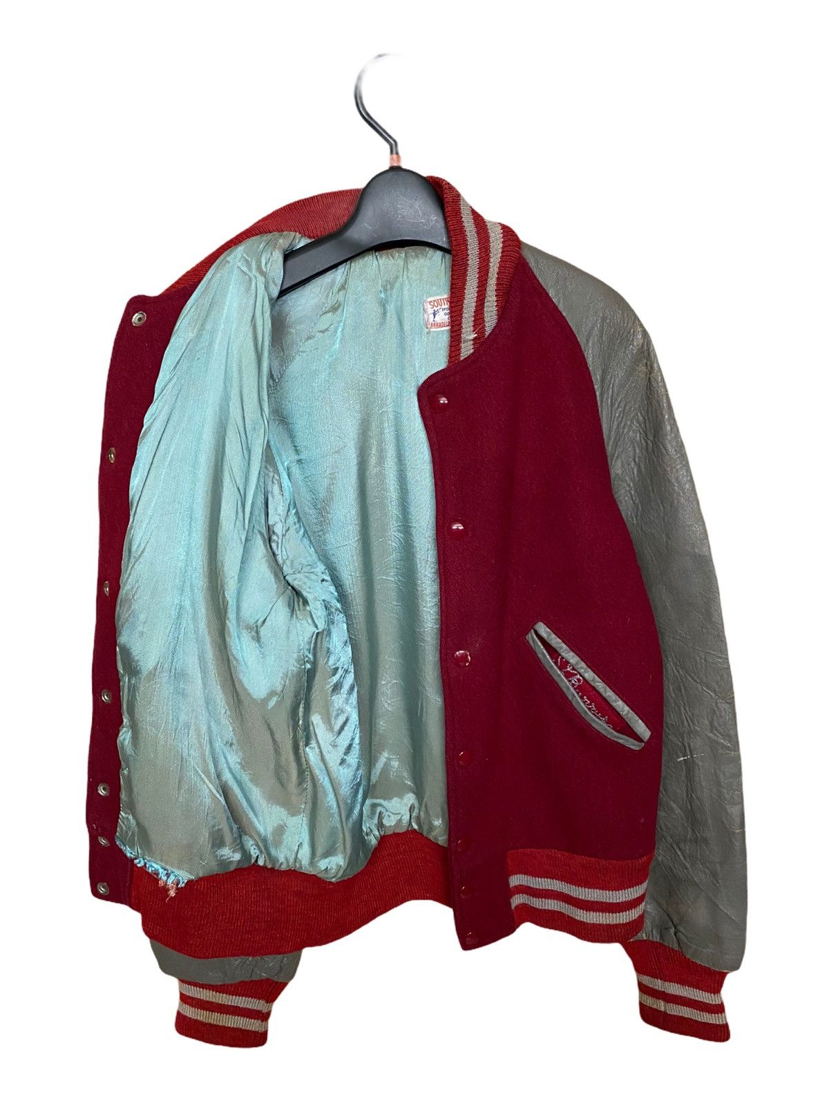 South2 West8 × Vintage GK145 VTG SOUTHWEST ARKADELPHIA-ARK VARSITY LEATHER JACKET Size US M / EU 48-50 / 2 - 3 Thumbnail
