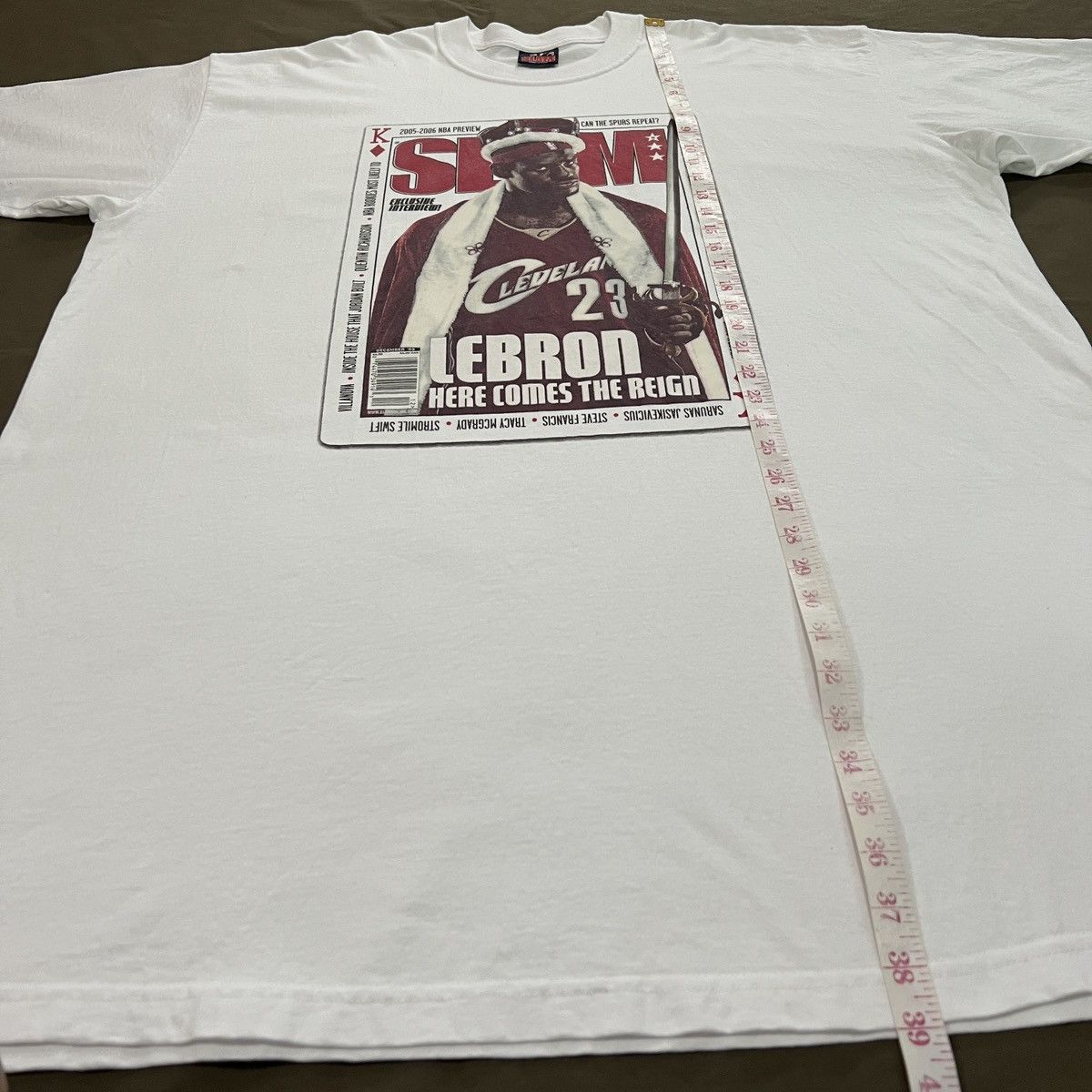 NBA × Vintage 2005 Lebron James Slam Magazine NBA 4XL ClevelandCavaliers Size US XXL / EU 58 / 5 - 8 Thumbnail