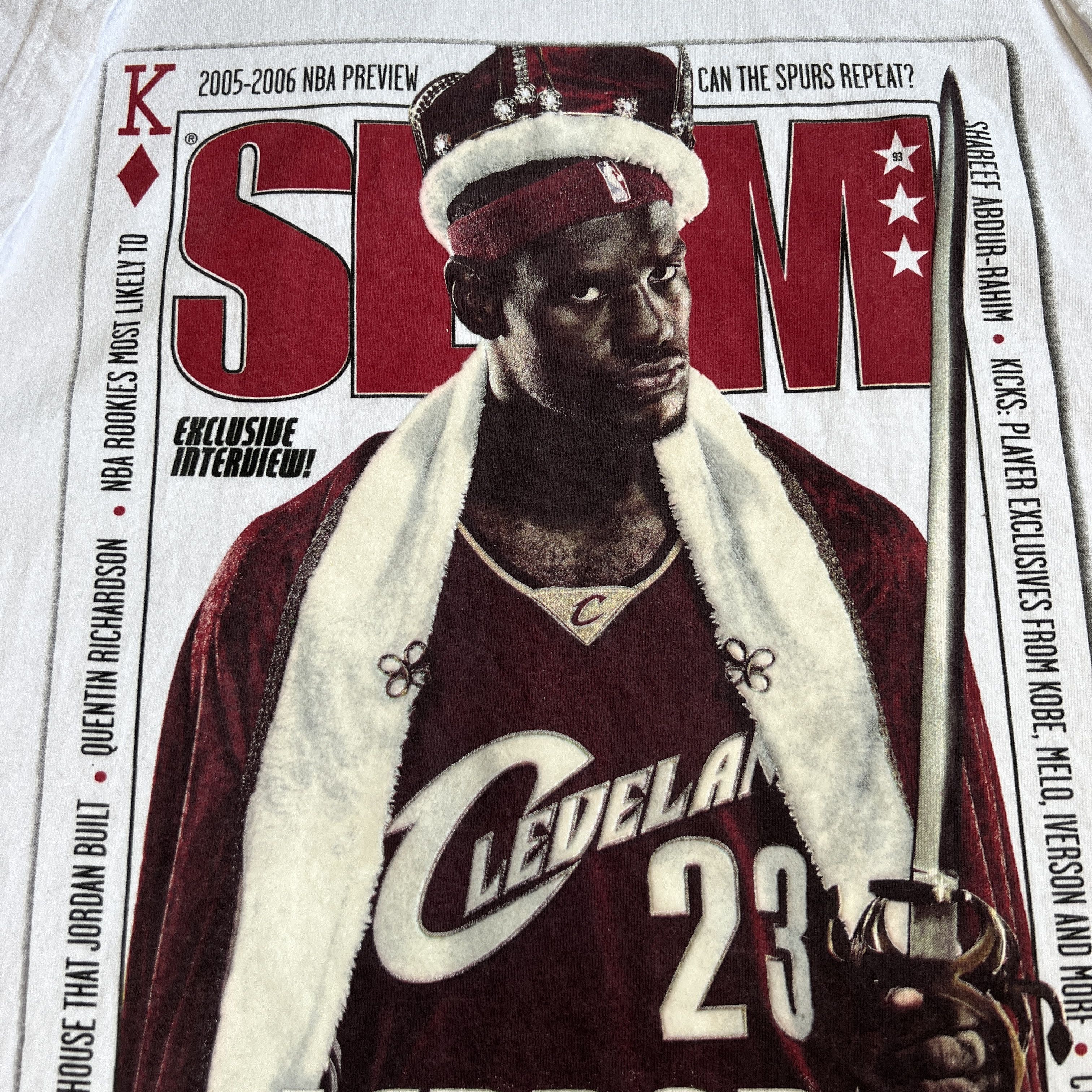NBA × Vintage 2005 Lebron James Slam Magazine NBA 4XL ClevelandCavaliers Size US XXL / EU 58 / 5 - 1 Thumbnail