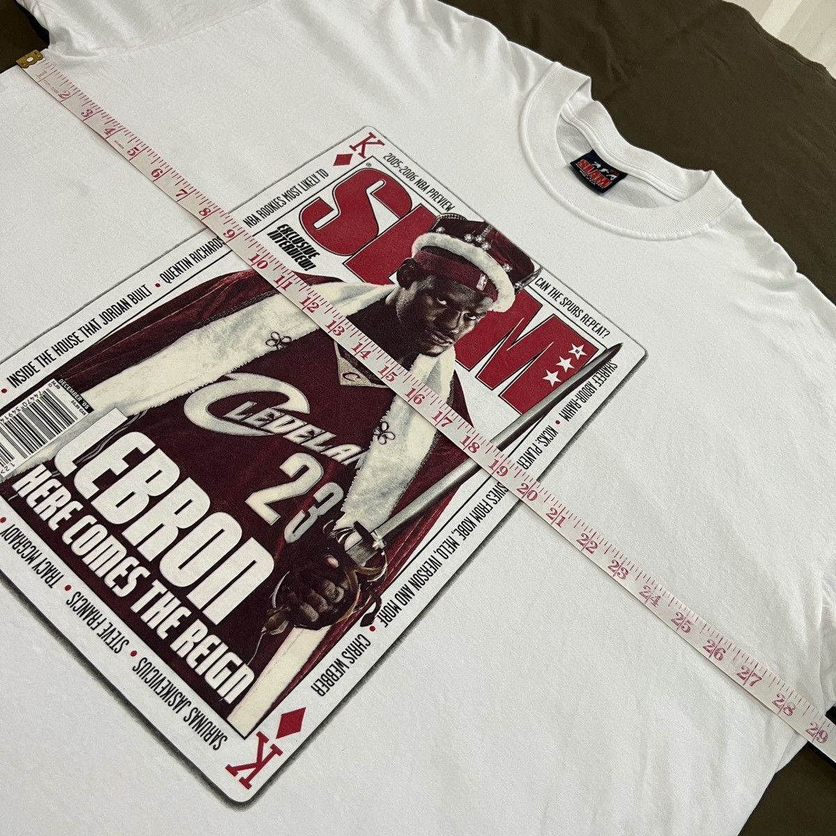 NBA × Vintage 2005 Lebron James Slam Magazine NBA 4XL ClevelandCavaliers Size US XXL / EU 58 / 5 - 7 Thumbnail