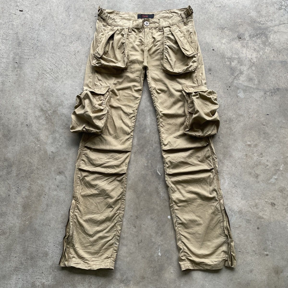 Japanese Brand RARE🔥 Vintage Japanese Brand 3D Pocket Tactical Cargo Pants Size US 33 - 1 Thumbnail