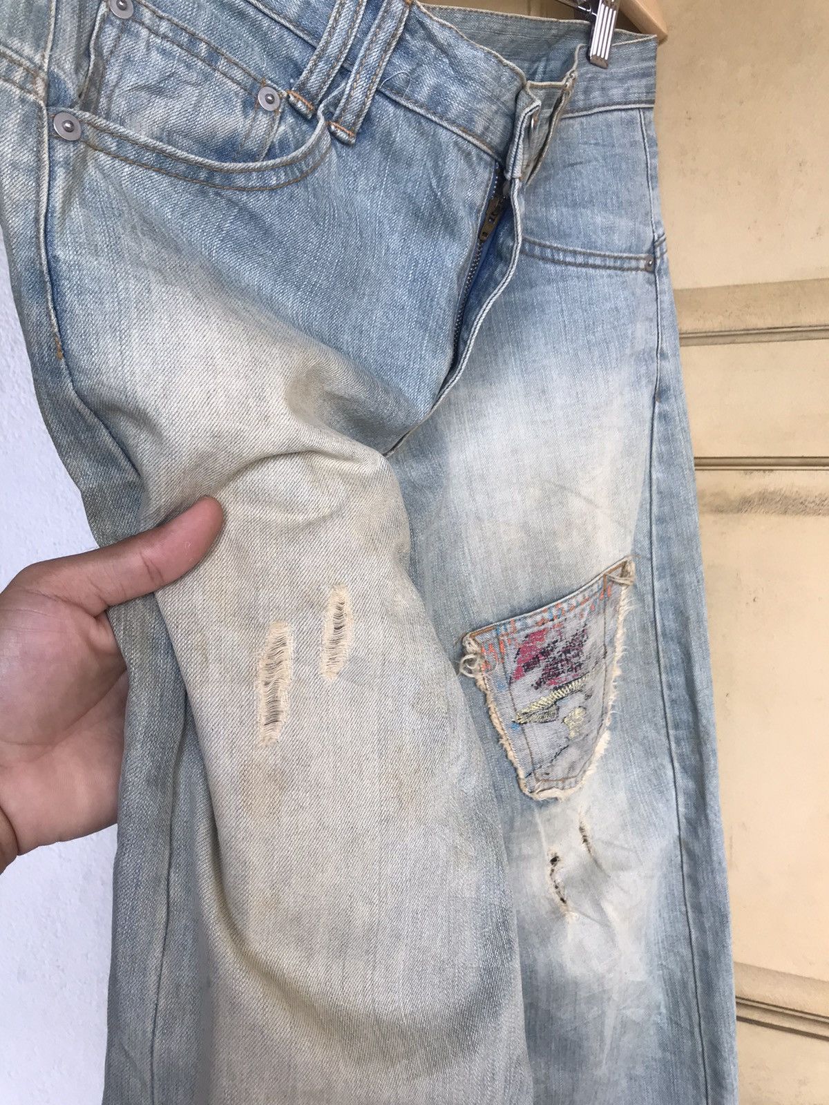 Japanese Brand Nice❗️Bethplace Distressed Straight Cut Jeans Size US 32 / EU 48 - 9 Thumbnail