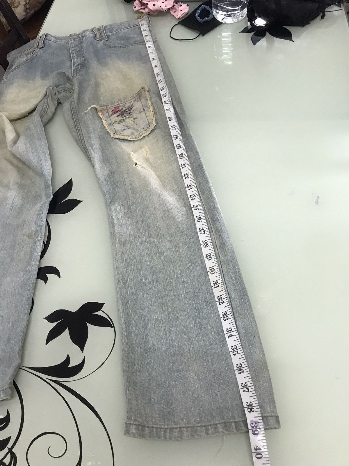 Japanese Brand Nice❗️Bethplace Distressed Straight Cut Jeans Size US 32 / EU 48 - 23 Thumbnail