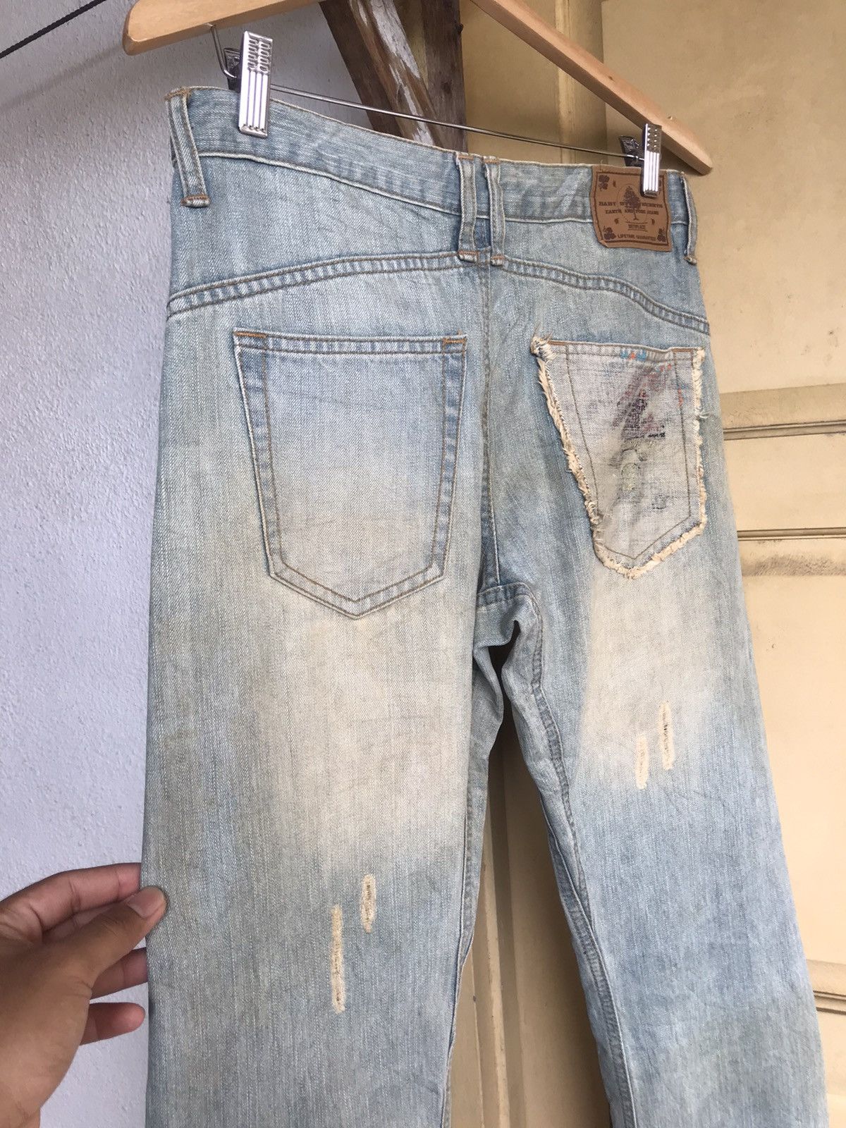 Japanese Brand Nice❗️Bethplace Distressed Straight Cut Jeans Size US 32 / EU 48 - 11 Thumbnail