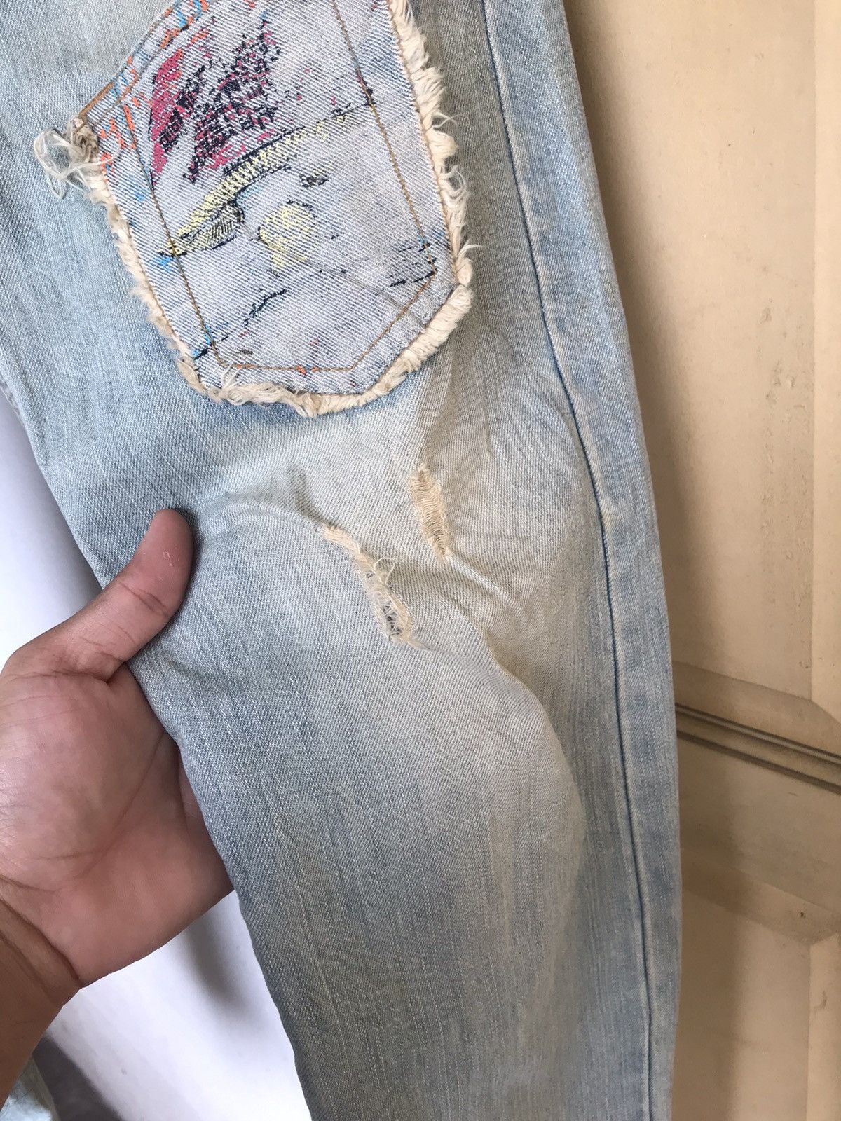 Japanese Brand Nice❗️Bethplace Distressed Straight Cut Jeans Size US 32 / EU 48 - 6 Thumbnail