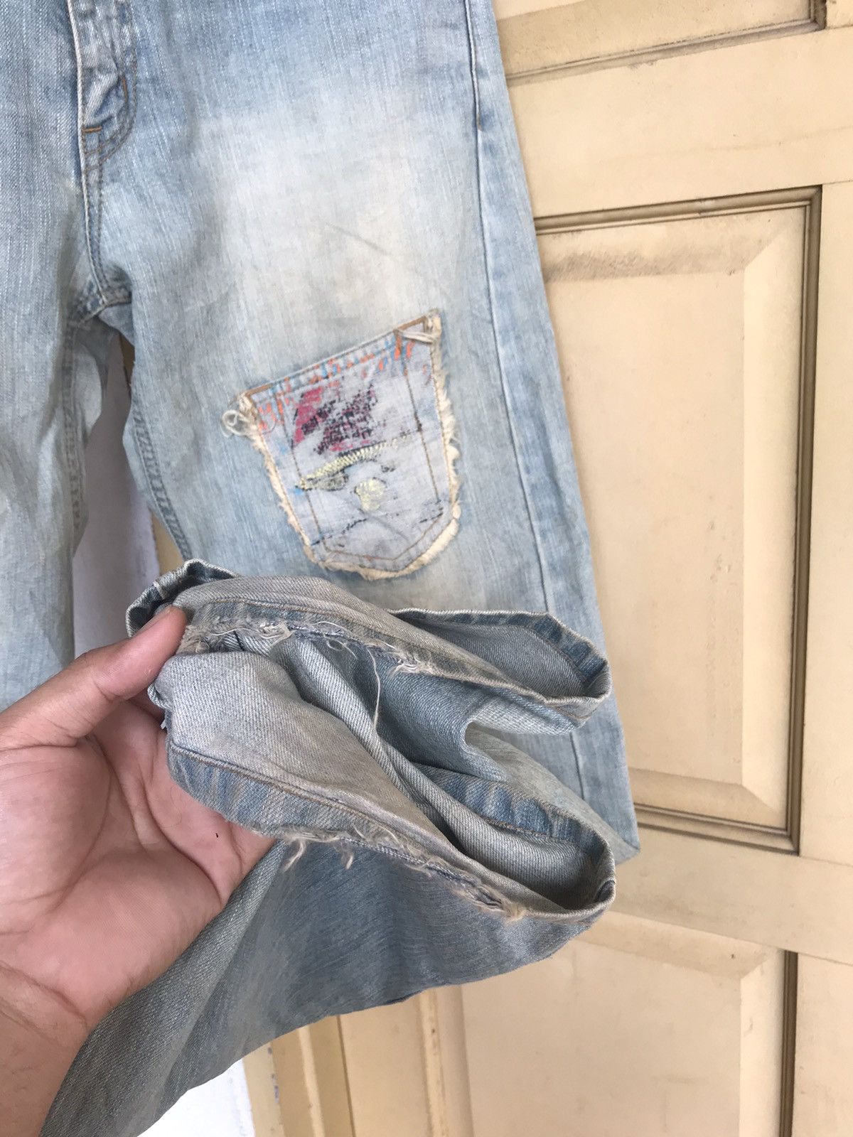 Japanese Brand Nice❗️Bethplace Distressed Straight Cut Jeans Size US 32 / EU 48 - 8 Thumbnail