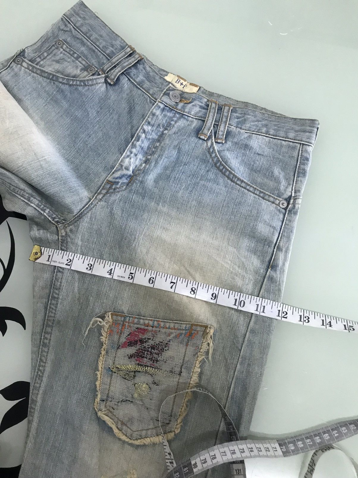 Japanese Brand Nice❗️Bethplace Distressed Straight Cut Jeans Size US 32 / EU 48 - 19 Thumbnail