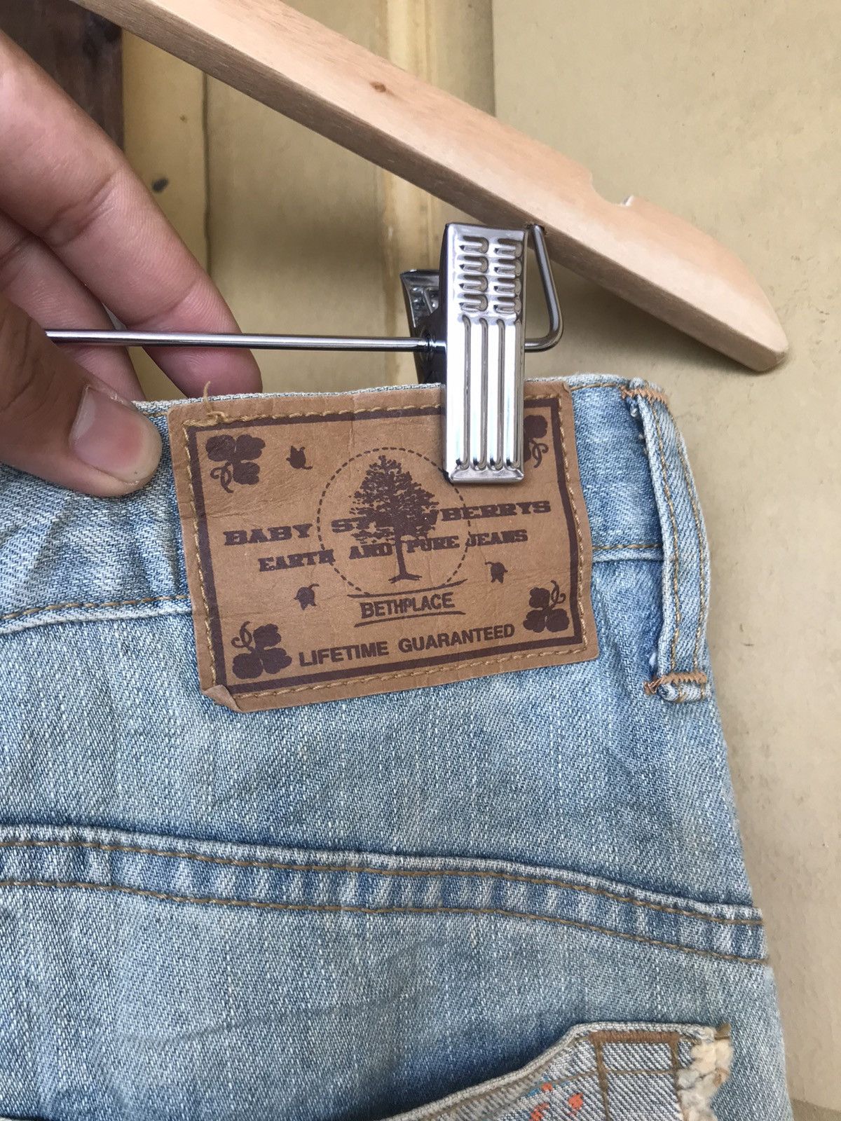 Japanese Brand Nice❗️Bethplace Distressed Straight Cut Jeans Size US 32 / EU 48 - 14 Thumbnail