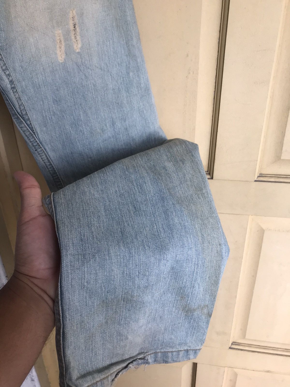Japanese Brand Nice❗️Bethplace Distressed Straight Cut Jeans Size US 32 / EU 48 - 12 Thumbnail