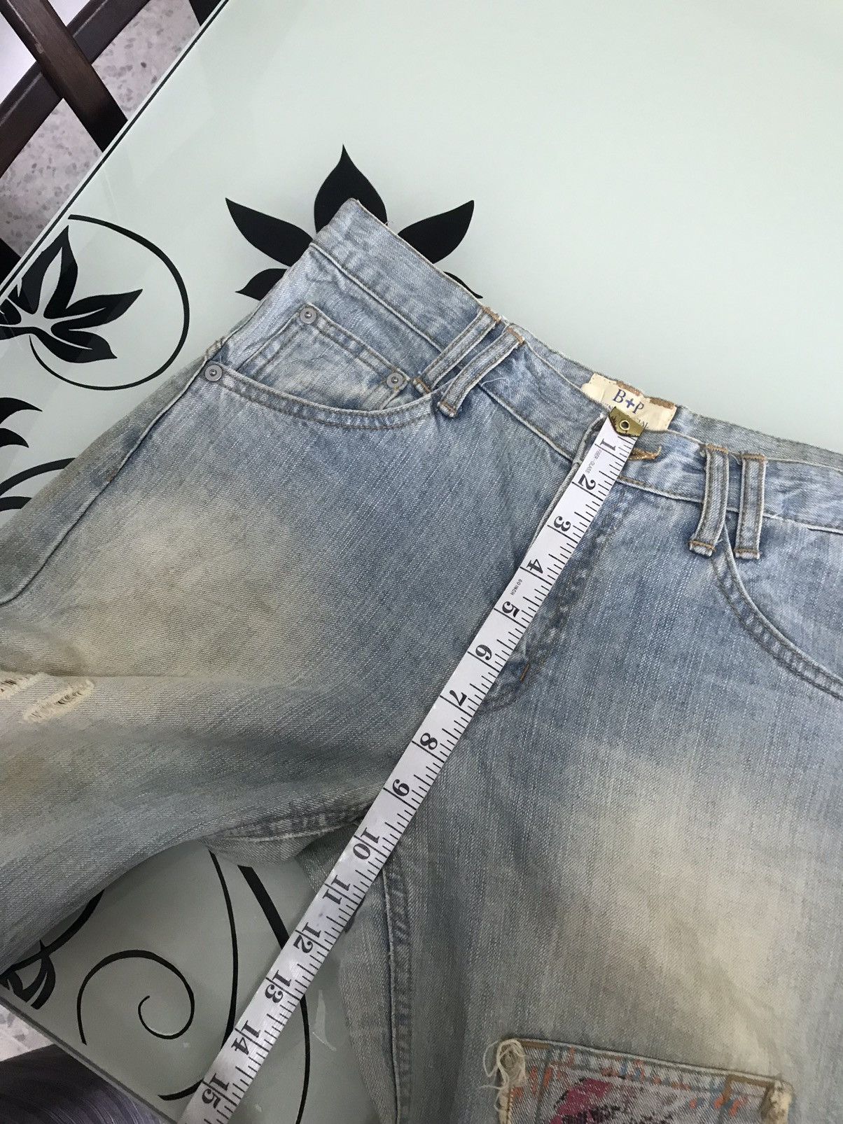 Japanese Brand Nice❗️Bethplace Distressed Straight Cut Jeans Size US 32 / EU 48 - 18 Thumbnail