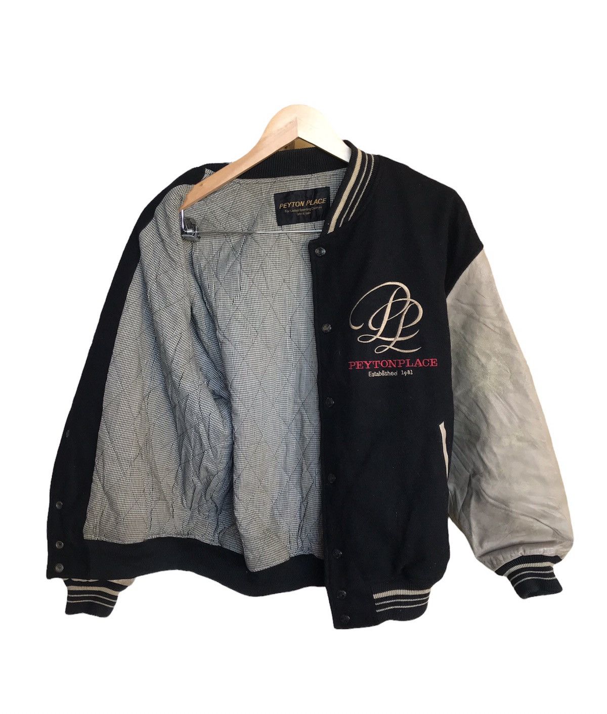 Japanese Brand Vintage PPFM Peyton Place Arm Leather Varsity Jackets Size US M / EU 48-50 / 2 - 3 Thumbnail