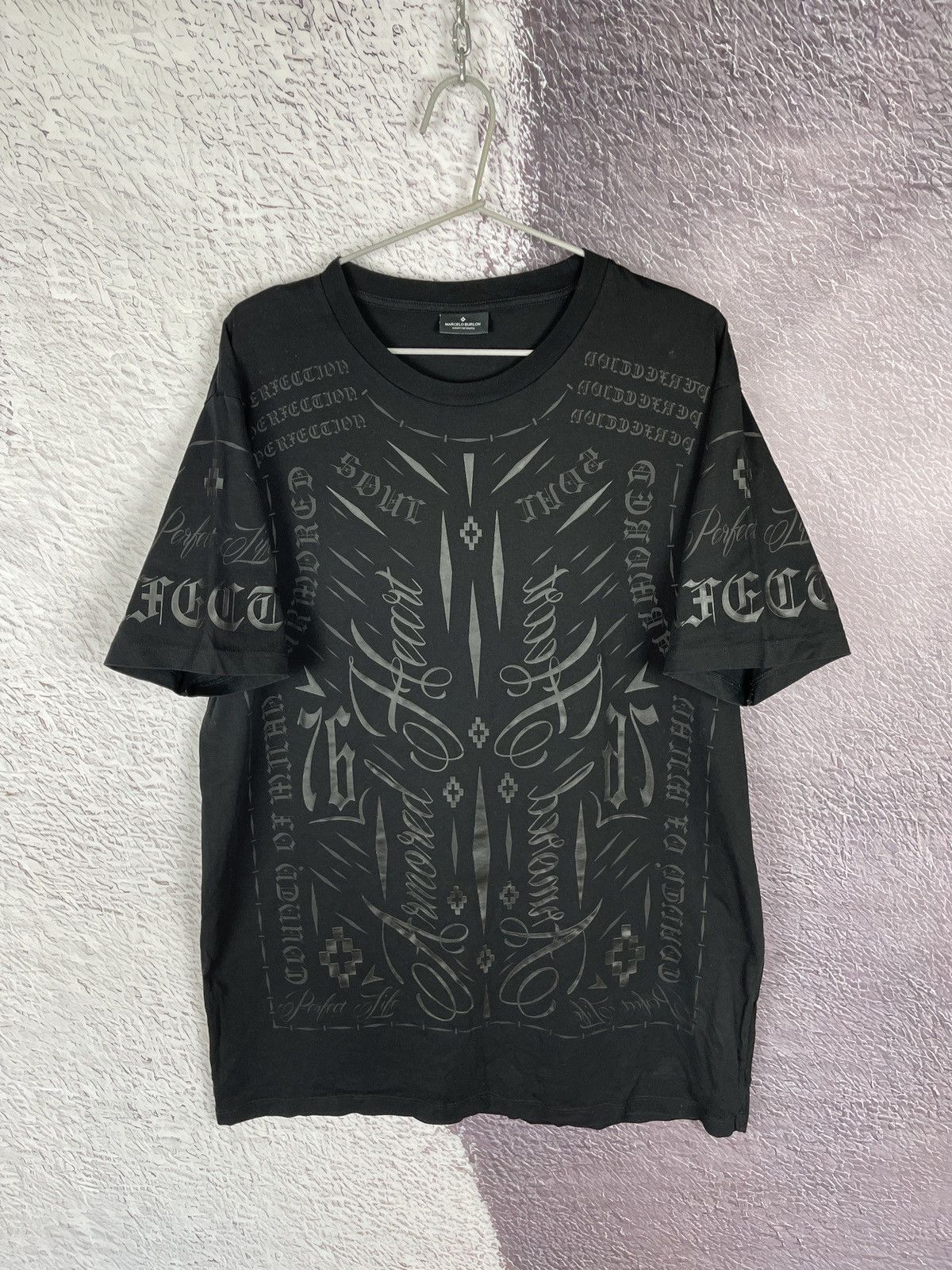 Marcelo Burlon Marcelo Burlon perfection armored fleart all print tee shirt Size US L / EU 52-54 / 3 - 1 Thumbnail
