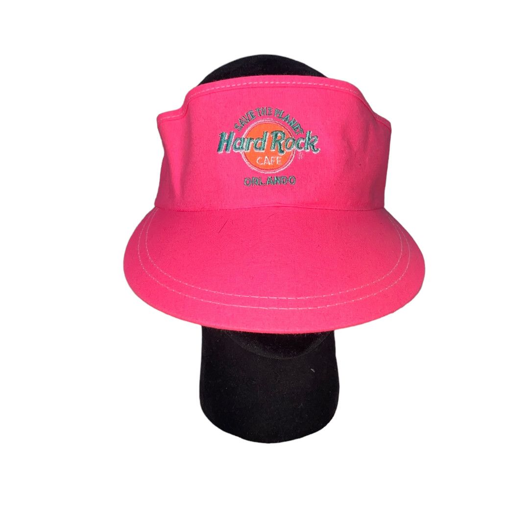 Hard Rock Cafe 🏁 Hard Rock Café Orlando Vintage Visor 🏁 Size ONE SIZE - 2 Thumbnail