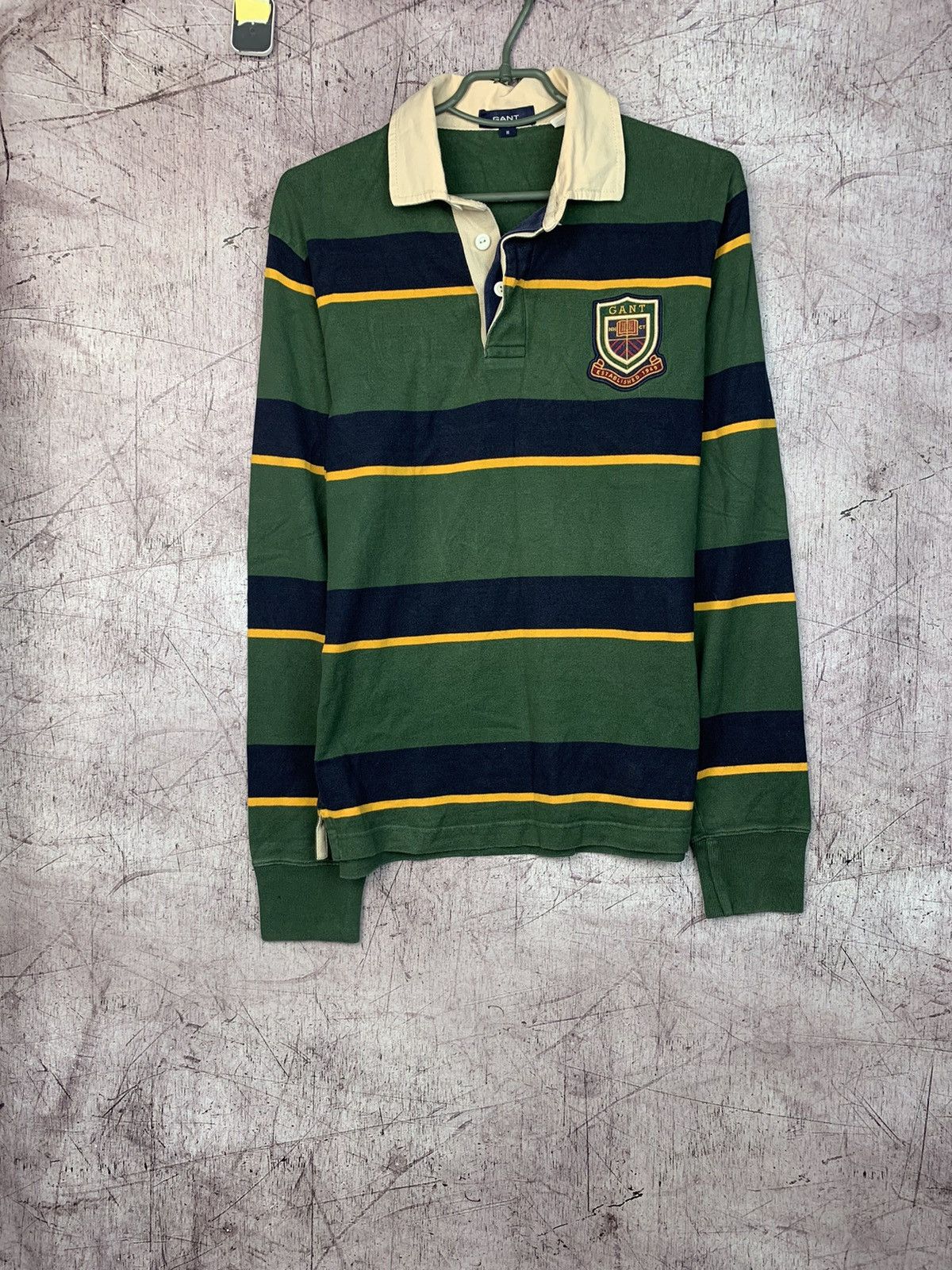 Gant × Vintage Gant Vintage Mens Rugby Long Sleeve Polo Shirt Size US M / EU 48-50 / 2 - 1 Thumbnail