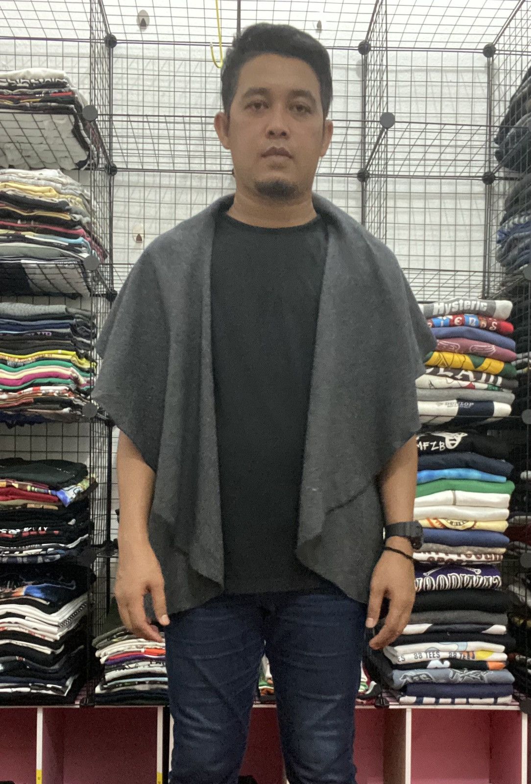 Issey Miyake × Japanese Brand Atsuro Tayama Cardigan Wool Fabric Nice Design Size US XS / EU 42 / 0 - 3 Thumbnail