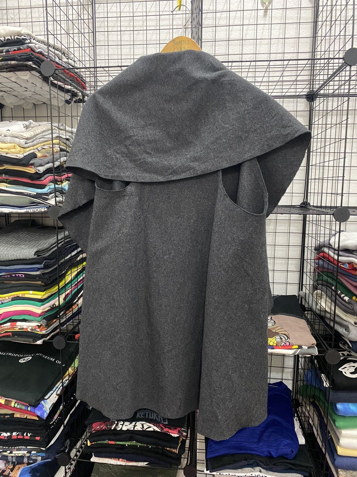 Issey Miyake × Japanese Brand Atsuro Tayama Cardigan Wool Fabric Nice Design Size US XS / EU 42 / 0 - 2 Thumbnail