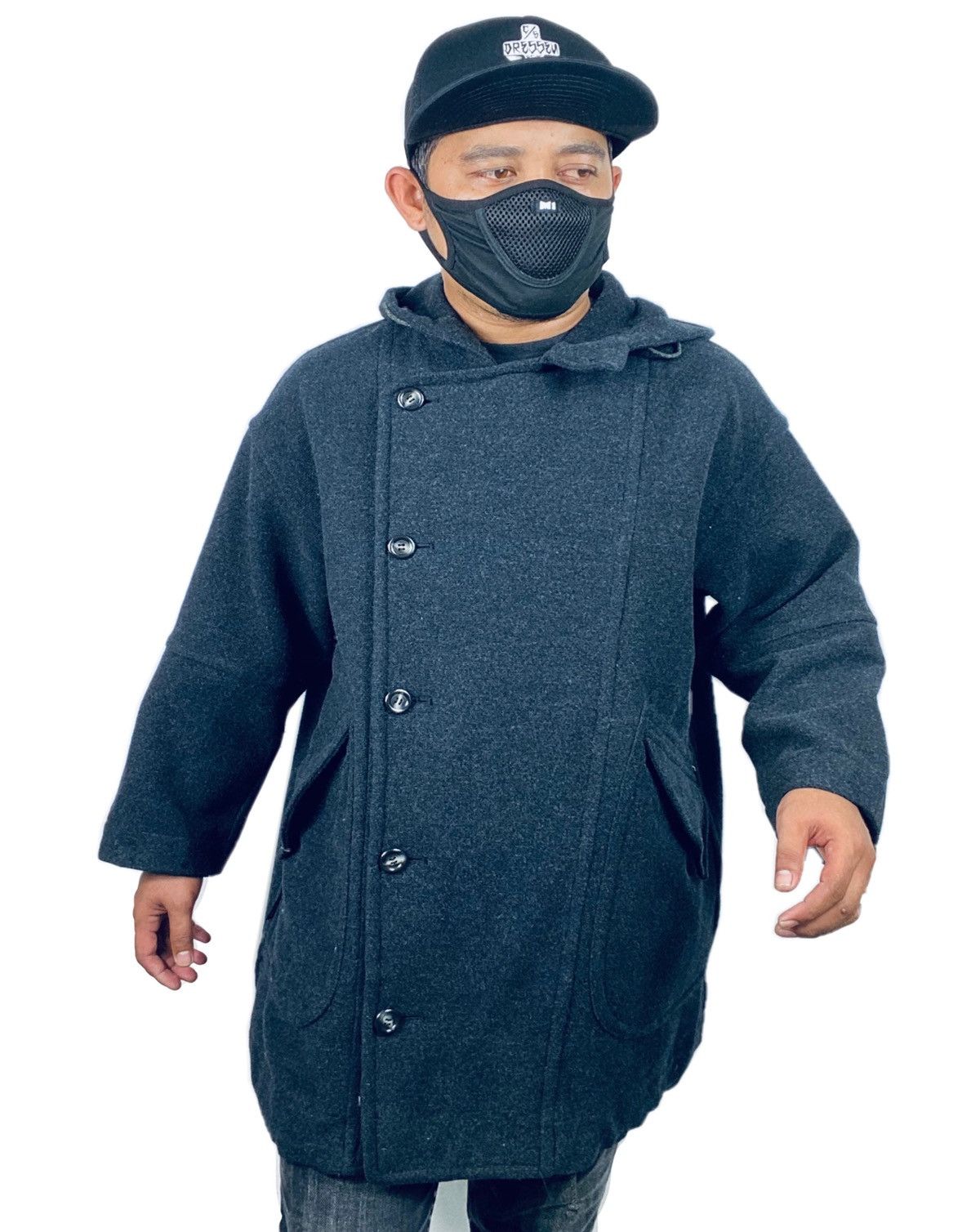 Designer × Hai Sporting Gear × Issey Miyake Hai Sporting Gear OverSize Wool Jacket Hoddies Winter Style Size US M / EU 48-50 / 2 - 1 Thumbnail