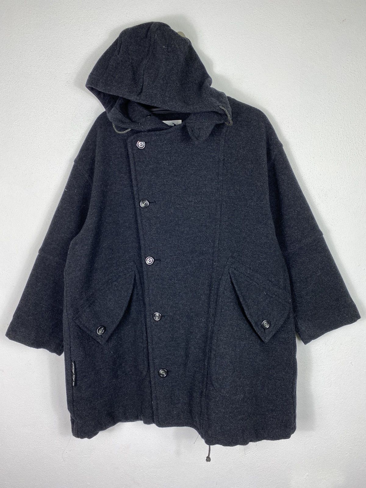 Designer × Hai Sporting Gear × Issey Miyake Hai Sporting Gear OverSize Wool Jacket Hoddies Winter Style Size US M / EU 48-50 / 2 - 2 Thumbnail