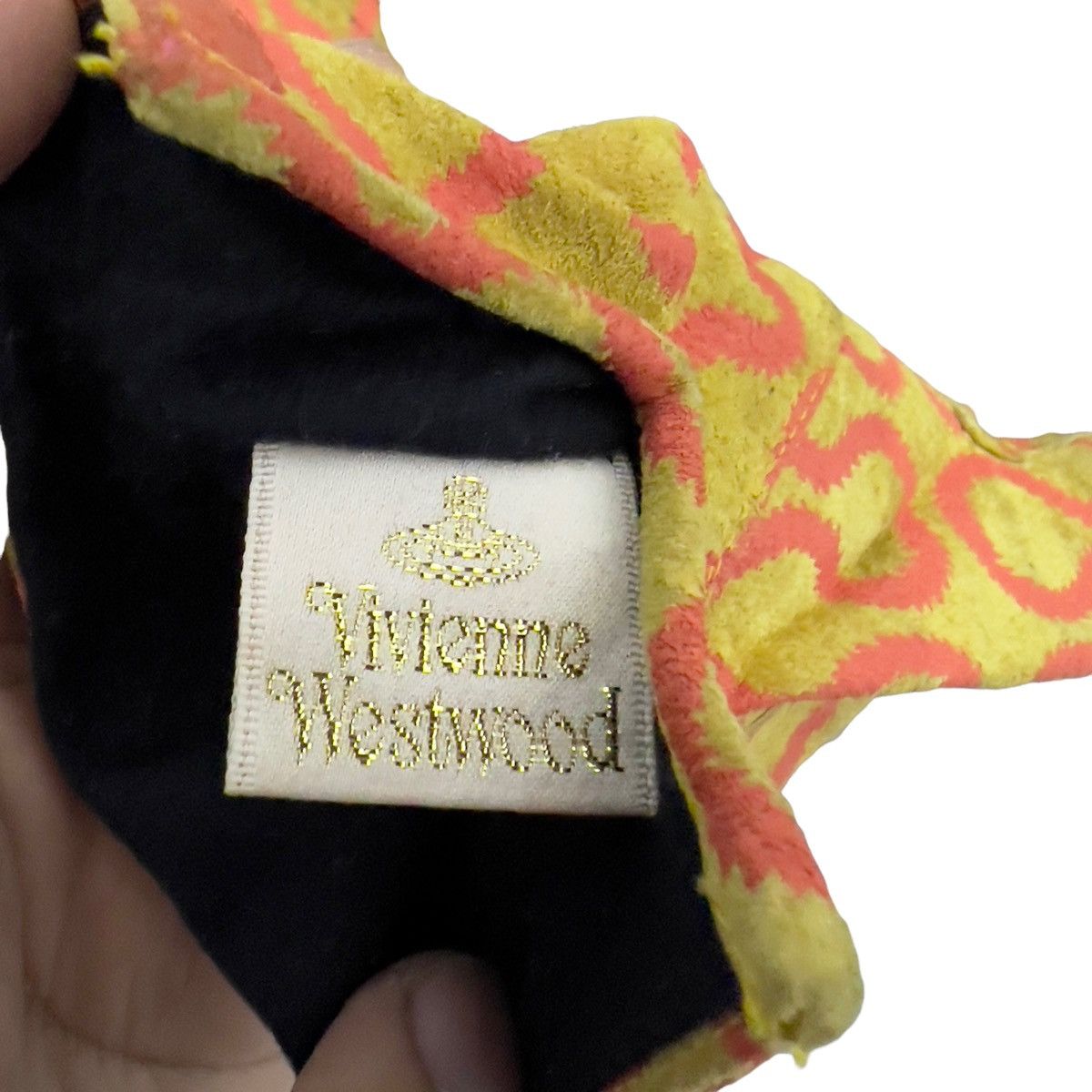 Genuine Leather Vivienne Westwood Vintage 90s Squiggle Print Leather Gloves Size ONE SIZE - 5 Thumbnail