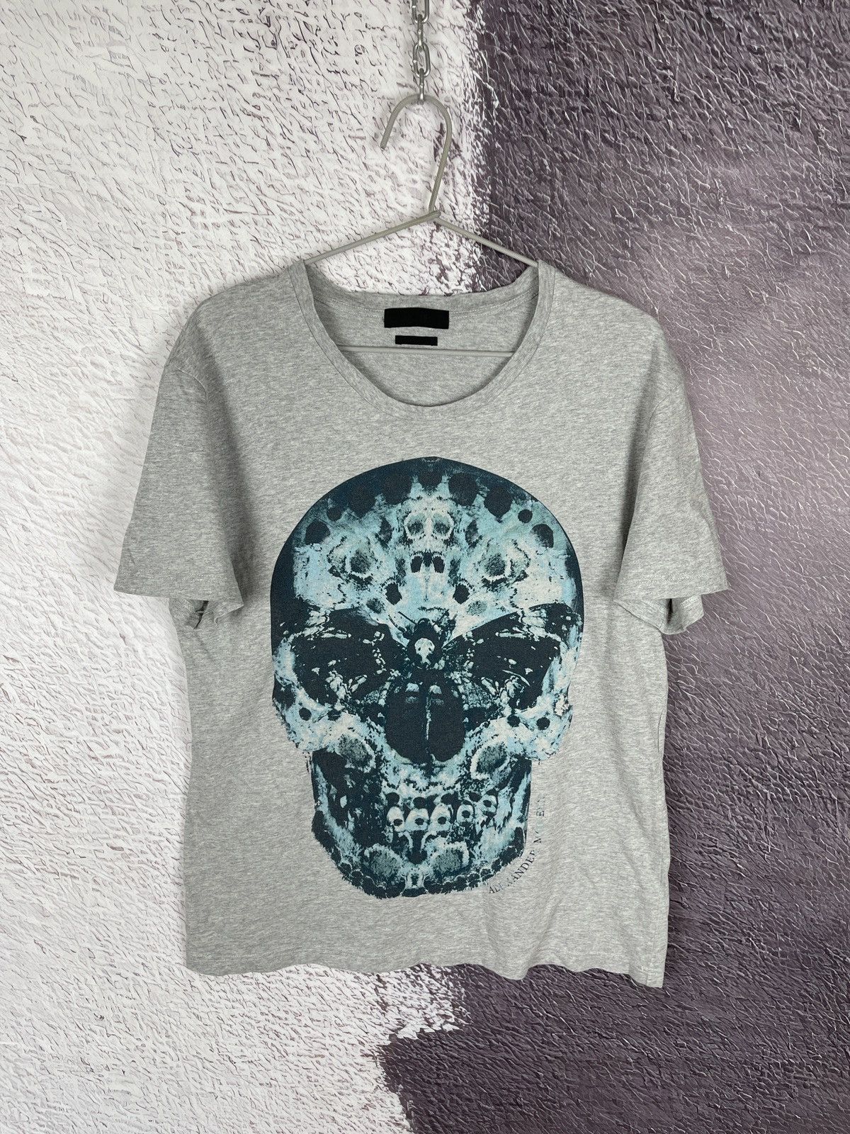 Alexander McQueen Alexander McQueen made in Italy grey big skull tee shirt Size US M / EU 48-50 / 2 - 1 Thumbnail