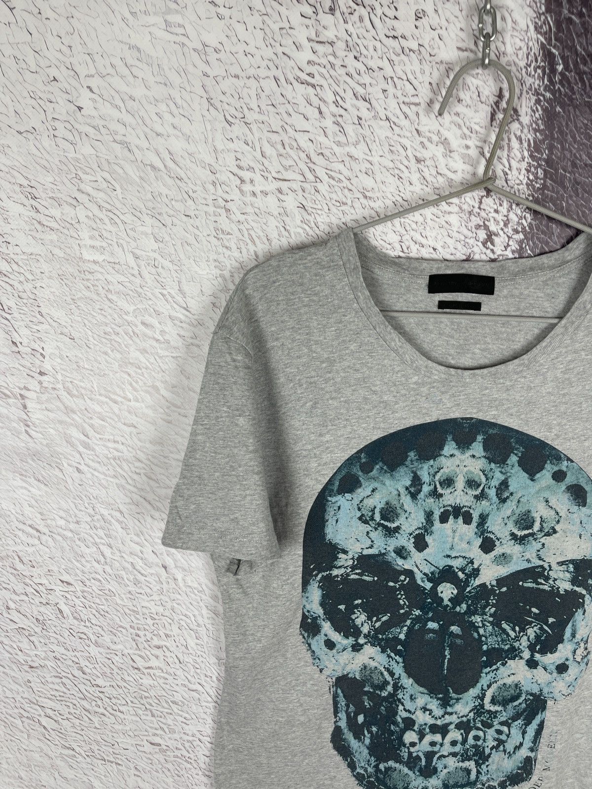 Alexander McQueen Alexander McQueen made in Italy grey big skull tee shirt Size US M / EU 48-50 / 2 - 2 Thumbnail