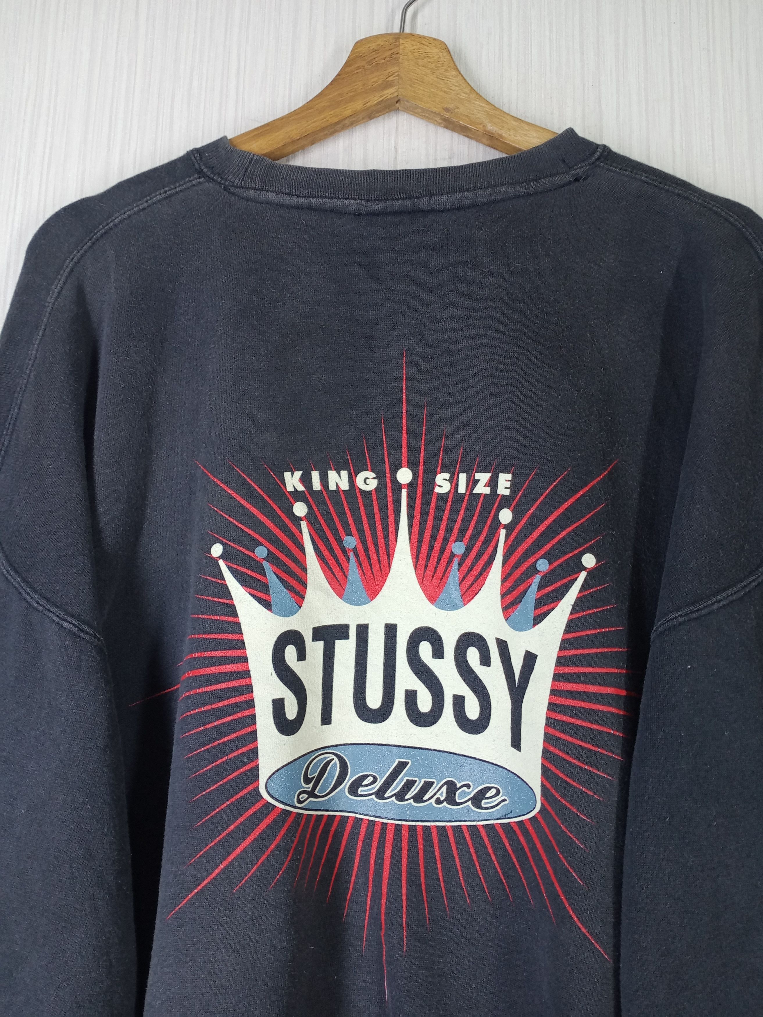 Stussy Rare Vintage 90s Stussy Deluxe Big Logo Sweatshirt Size US XL / EU 56 / 4 - 7 Thumbnail