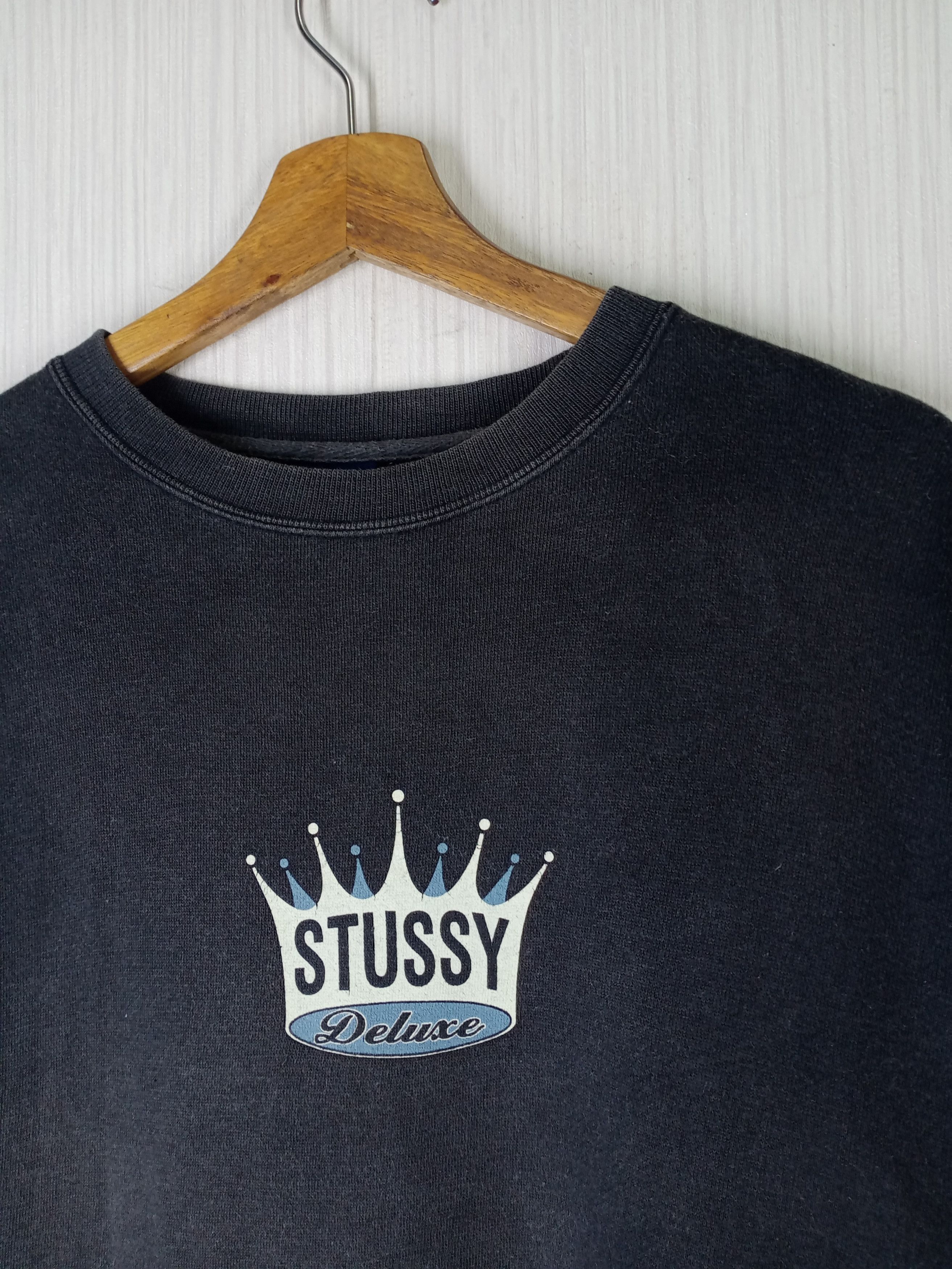 Stussy Rare Vintage 90s Stussy Deluxe Big Logo Sweatshirt Size US XL / EU 56 / 4 - 6 Thumbnail