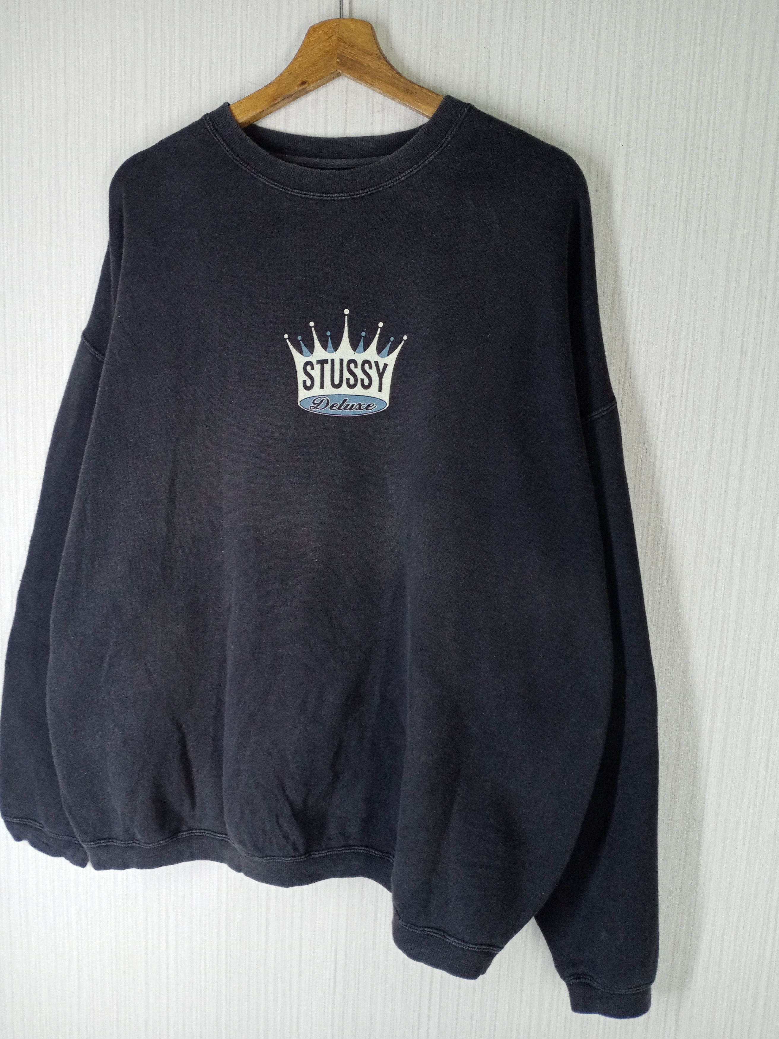 Stussy Rare Vintage 90s Stussy Deluxe Big Logo Sweatshirt Size US XL / EU 56 / 4 - 5 Thumbnail