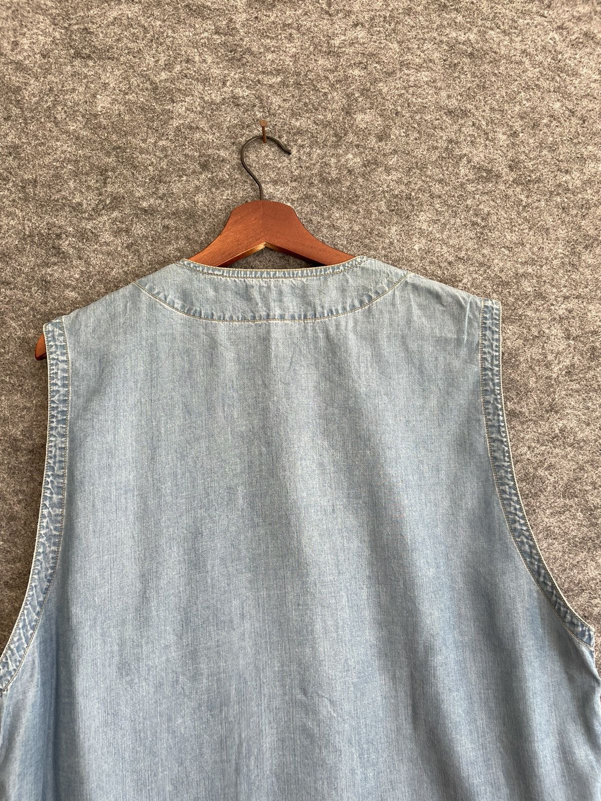 Japanese Brand × Vintage VINTAGE LESHURON SPORTS DENIM VEST Size US L / EU 52-54 / 3 - 4 Thumbnail