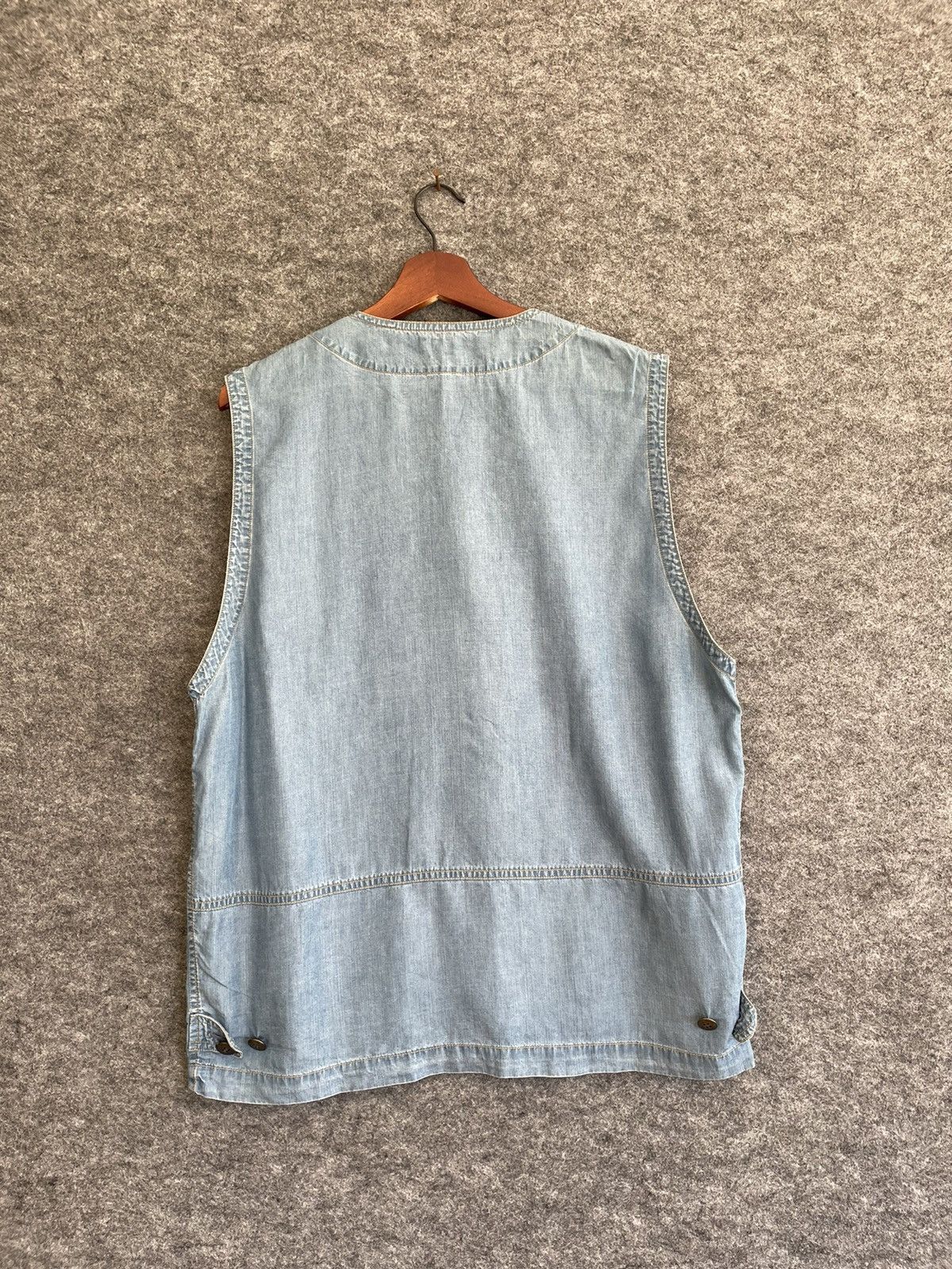 Japanese Brand × Vintage VINTAGE LESHURON SPORTS DENIM VEST Size US L / EU 52-54 / 3 - 3 Thumbnail
