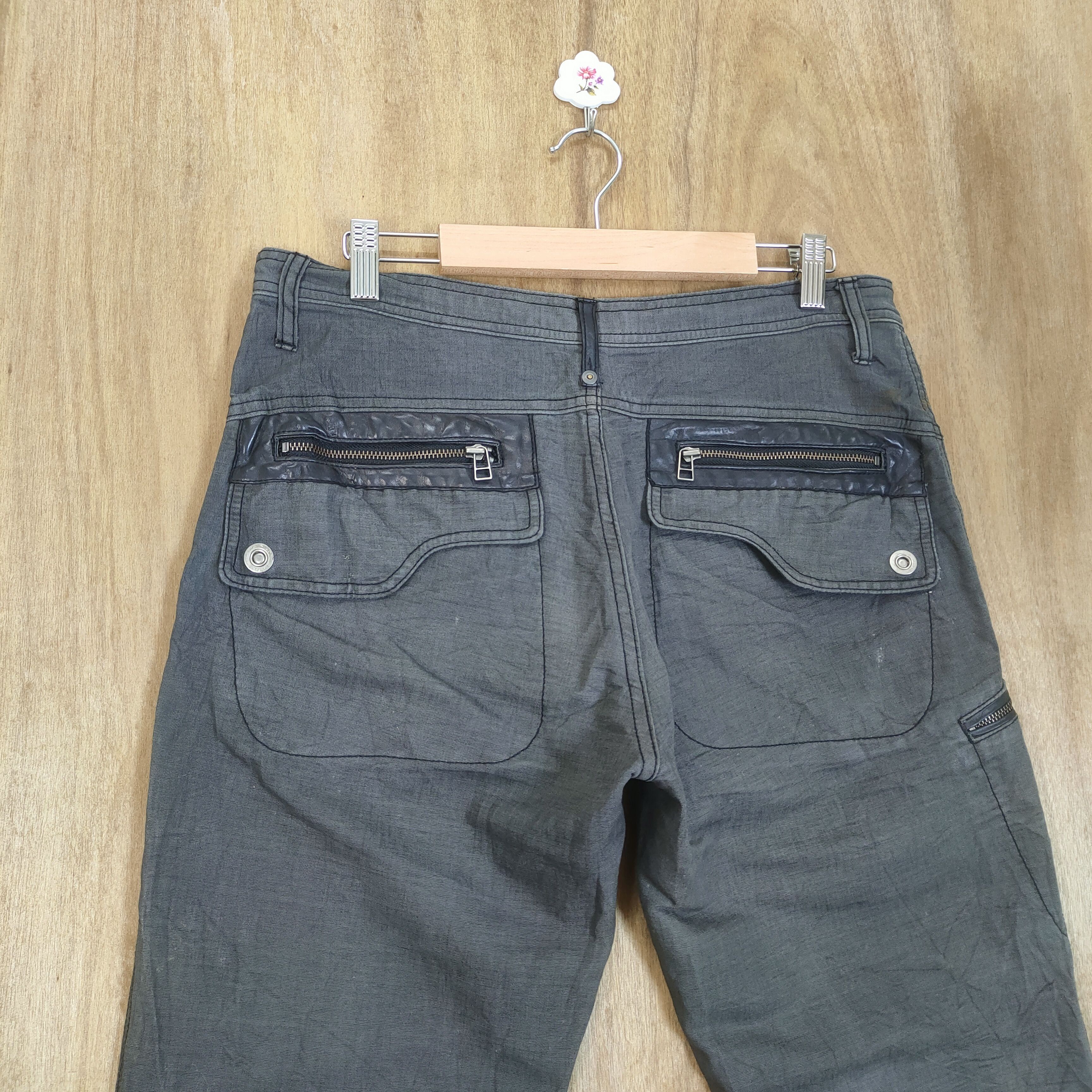 02DERIV. VINTAGE 02DERIV FADED CARGO PANTS ZIPPER LEG Size US 32 / EU 48 - 15 Thumbnail