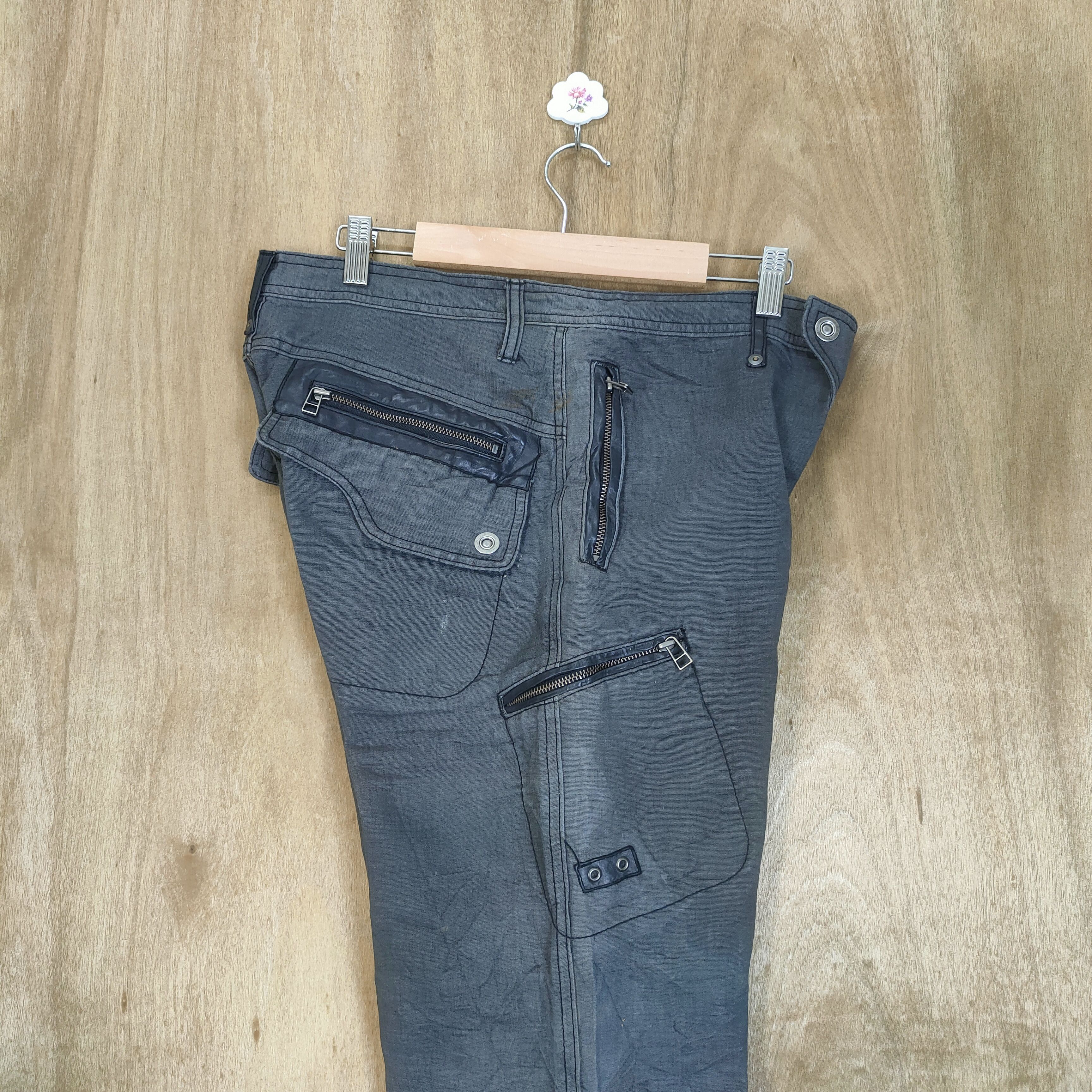 02DERIV. VINTAGE 02DERIV FADED CARGO PANTS ZIPPER LEG Size US 32 / EU 48 - 2 Thumbnail