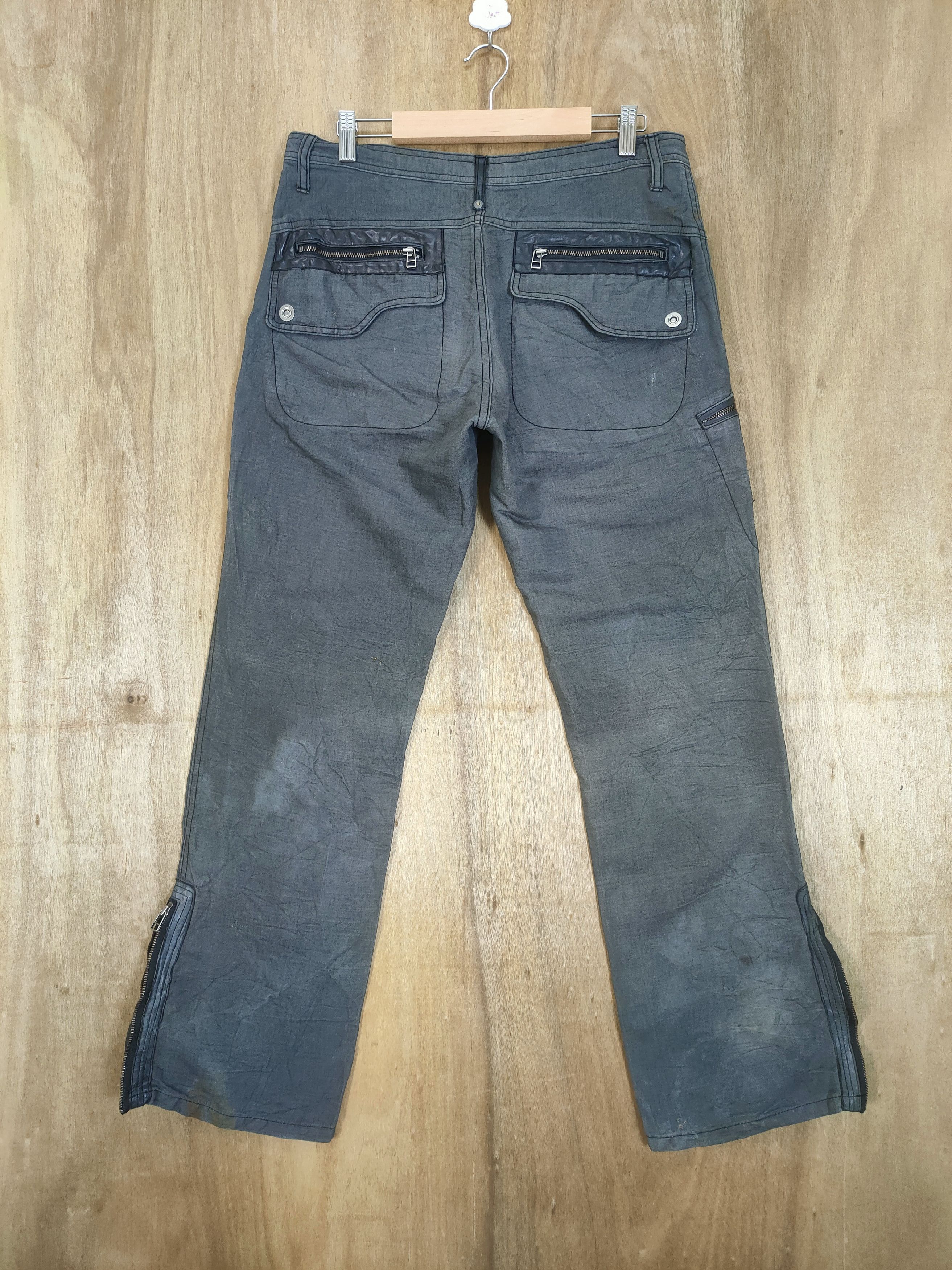 02DERIV. VINTAGE 02DERIV FADED CARGO PANTS ZIPPER LEG Size US 32 / EU 48 - 9 Thumbnail