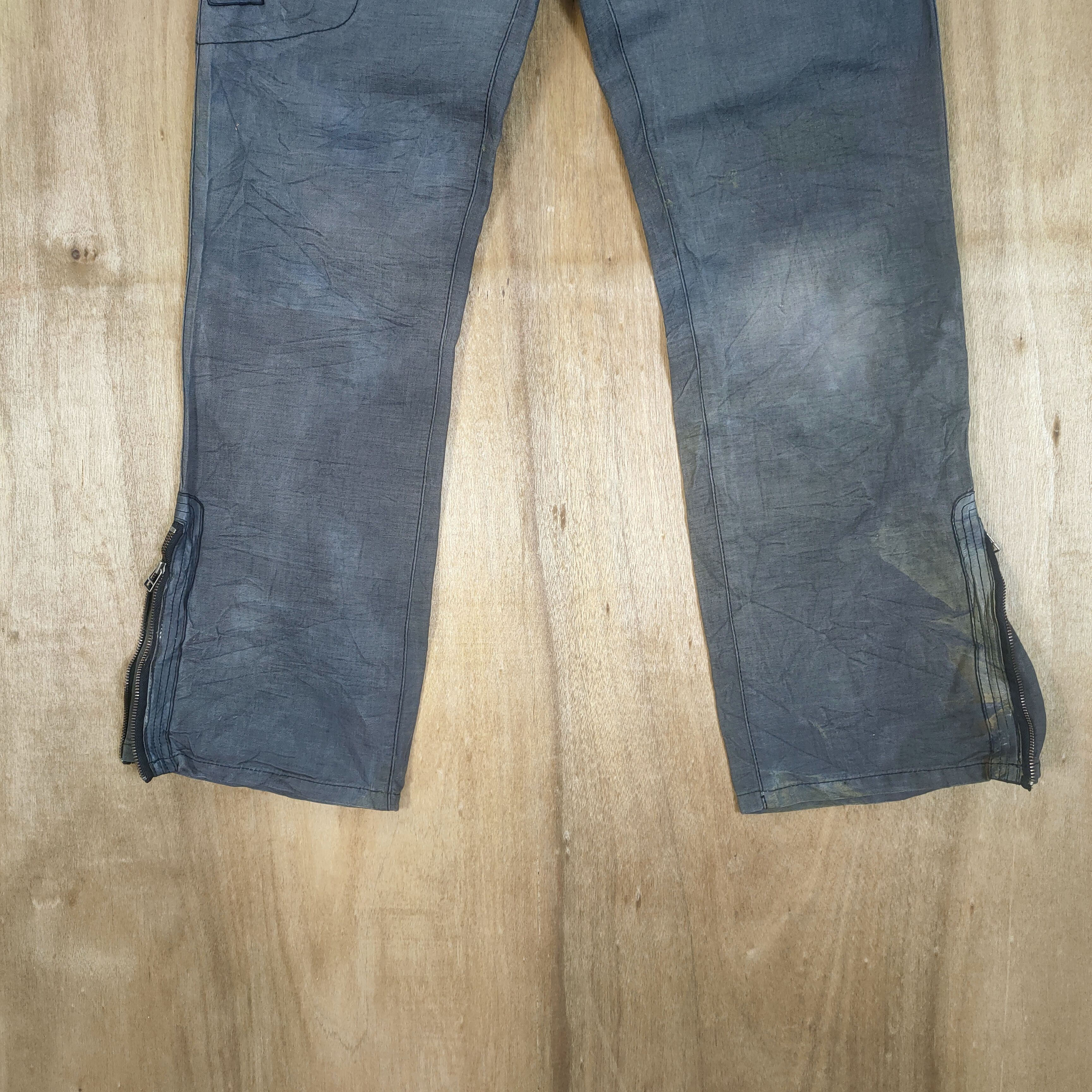 02DERIV. VINTAGE 02DERIV FADED CARGO PANTS ZIPPER LEG Size US 32 / EU 48 - 6 Thumbnail