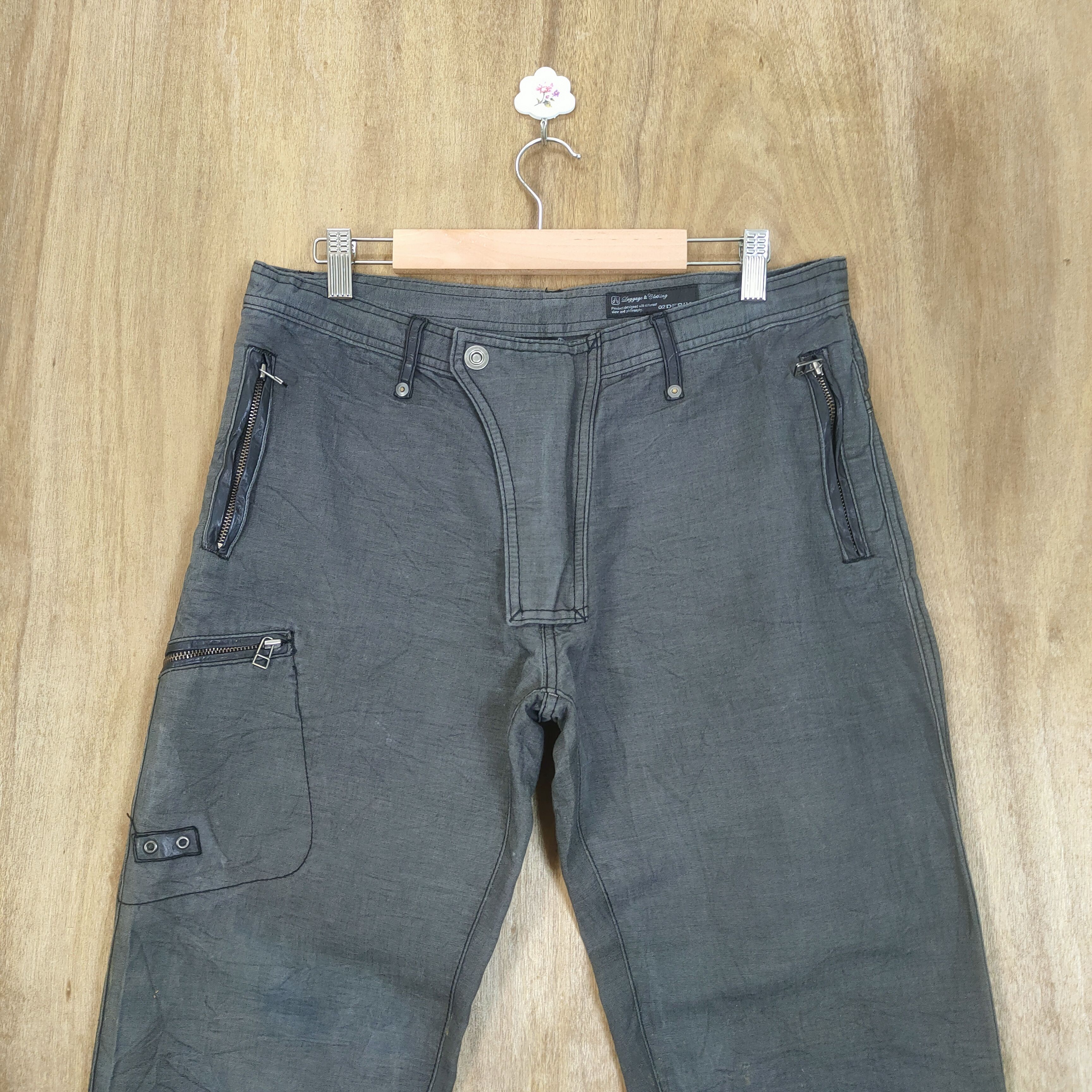 02DERIV. VINTAGE 02DERIV FADED CARGO PANTS ZIPPER LEG Size US 32 / EU 48 - 5 Thumbnail