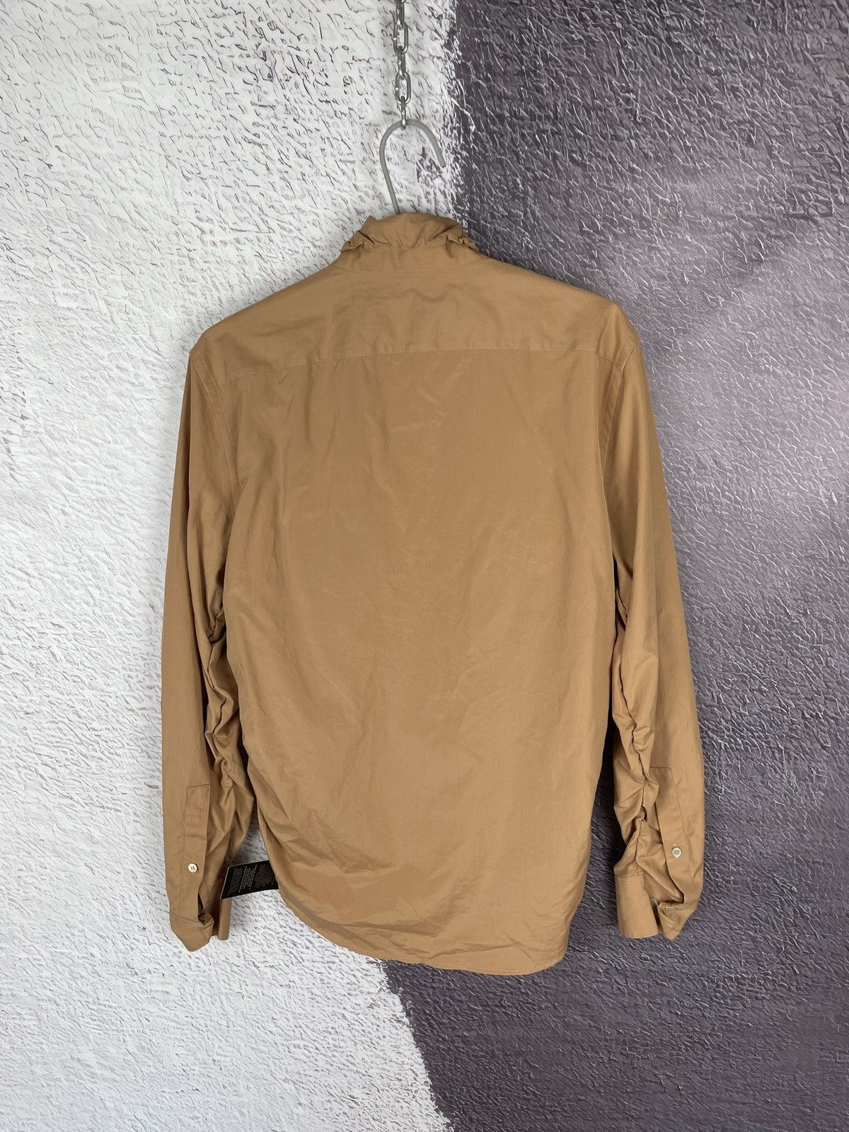 Marni Marni Made in Italy brown Asymmetrical long sleeve shirt Size US S / EU 44-46 / 1 - 18 Thumbnail
