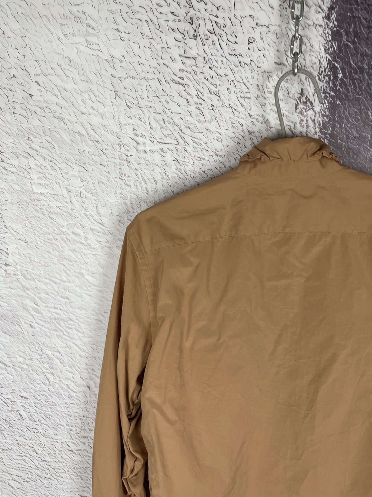 Marni Marni Made in Italy brown Asymmetrical long sleeve shirt Size US S / EU 44-46 / 1 - 19 Thumbnail