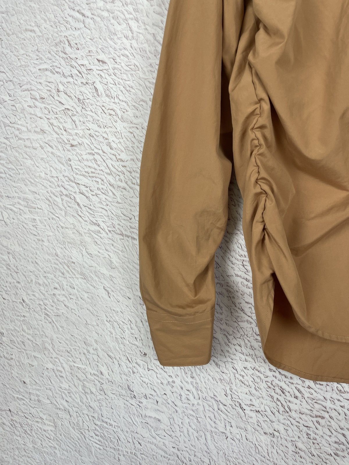 Marni Marni Made in Italy brown Asymmetrical long sleeve shirt Size US S / EU 44-46 / 1 - 12 Thumbnail