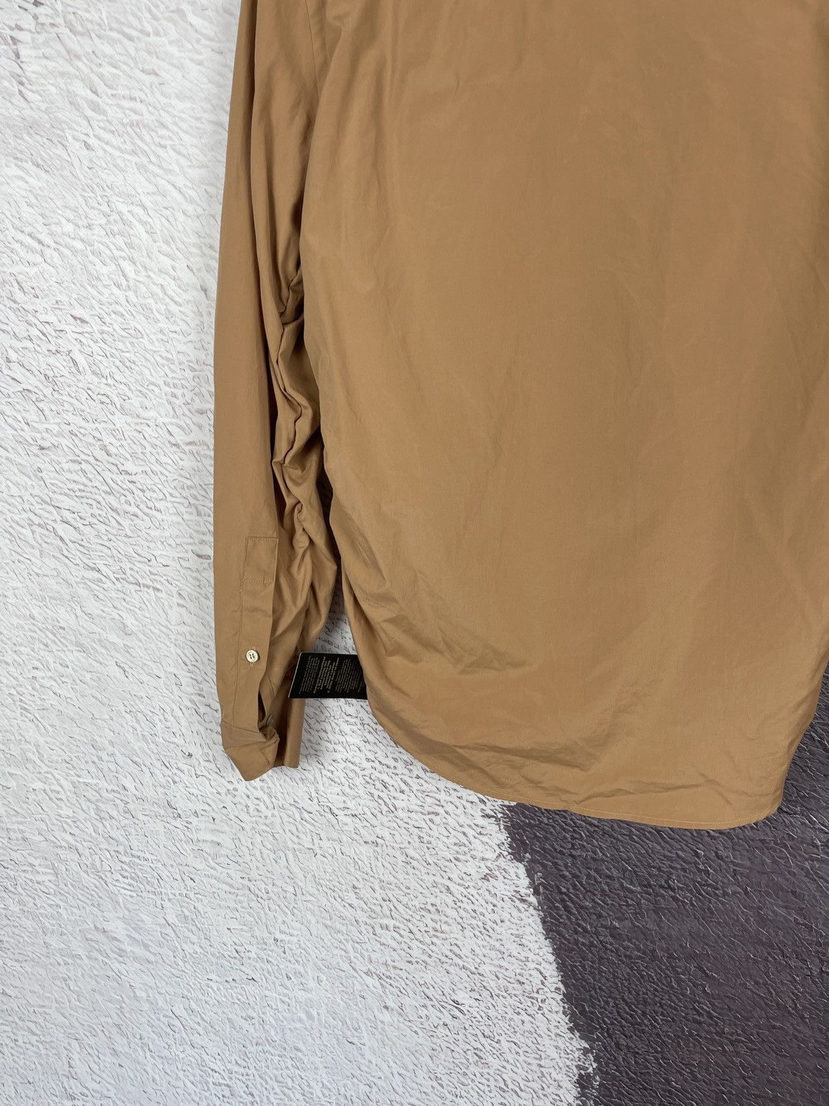 Marni Marni Made in Italy brown Asymmetrical long sleeve shirt Size US S / EU 44-46 / 1 - 20 Thumbnail