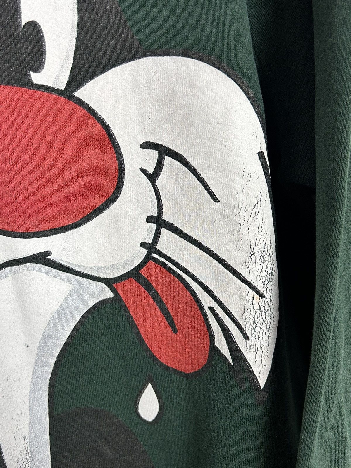 Vintage 90s Vintage Warner Bros 1993 Sylvester Cat Sweat Crewneck Size US M / EU 48-50 / 2 - 3 Thumbnail