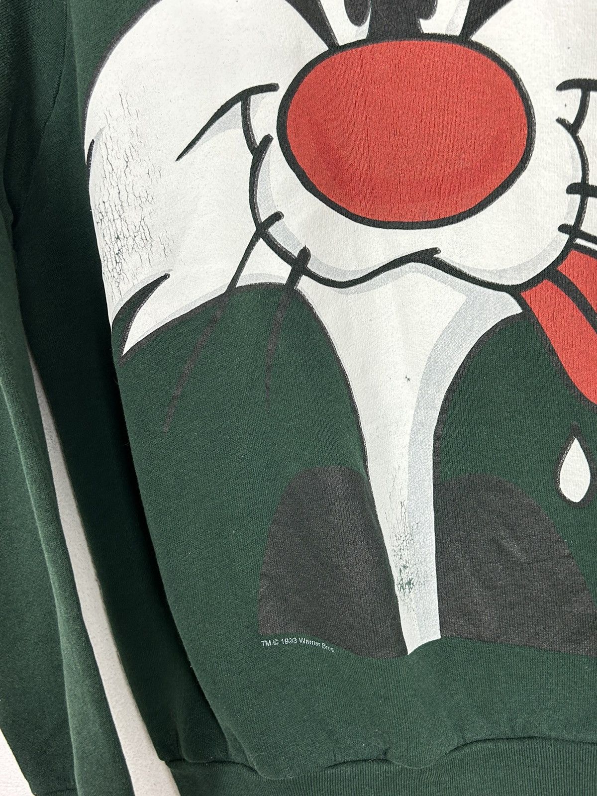 Vintage 90s Vintage Warner Bros 1993 Sylvester Cat Sweat Crewneck Size US M / EU 48-50 / 2 - 4 Thumbnail