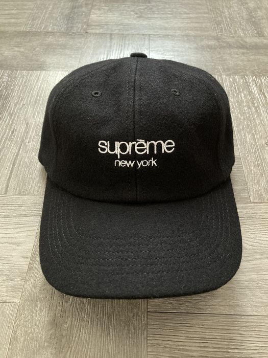 Supreme Supreme Waxed Wool 6-Panel Black | Grailed