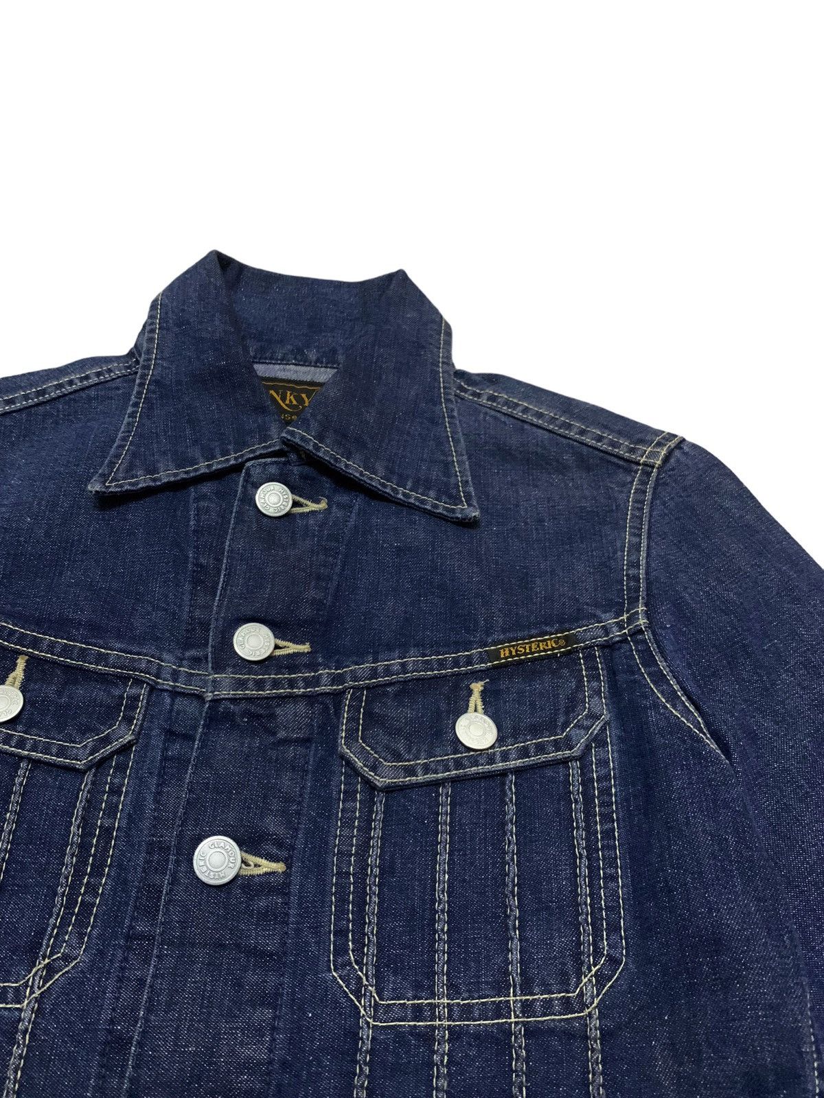 Hysteric Glamour Rare Vintage Hysteric Glamour Trucker Denim Jacket 1990s Size US S / EU 44-46 / 1 - 4 Thumbnail