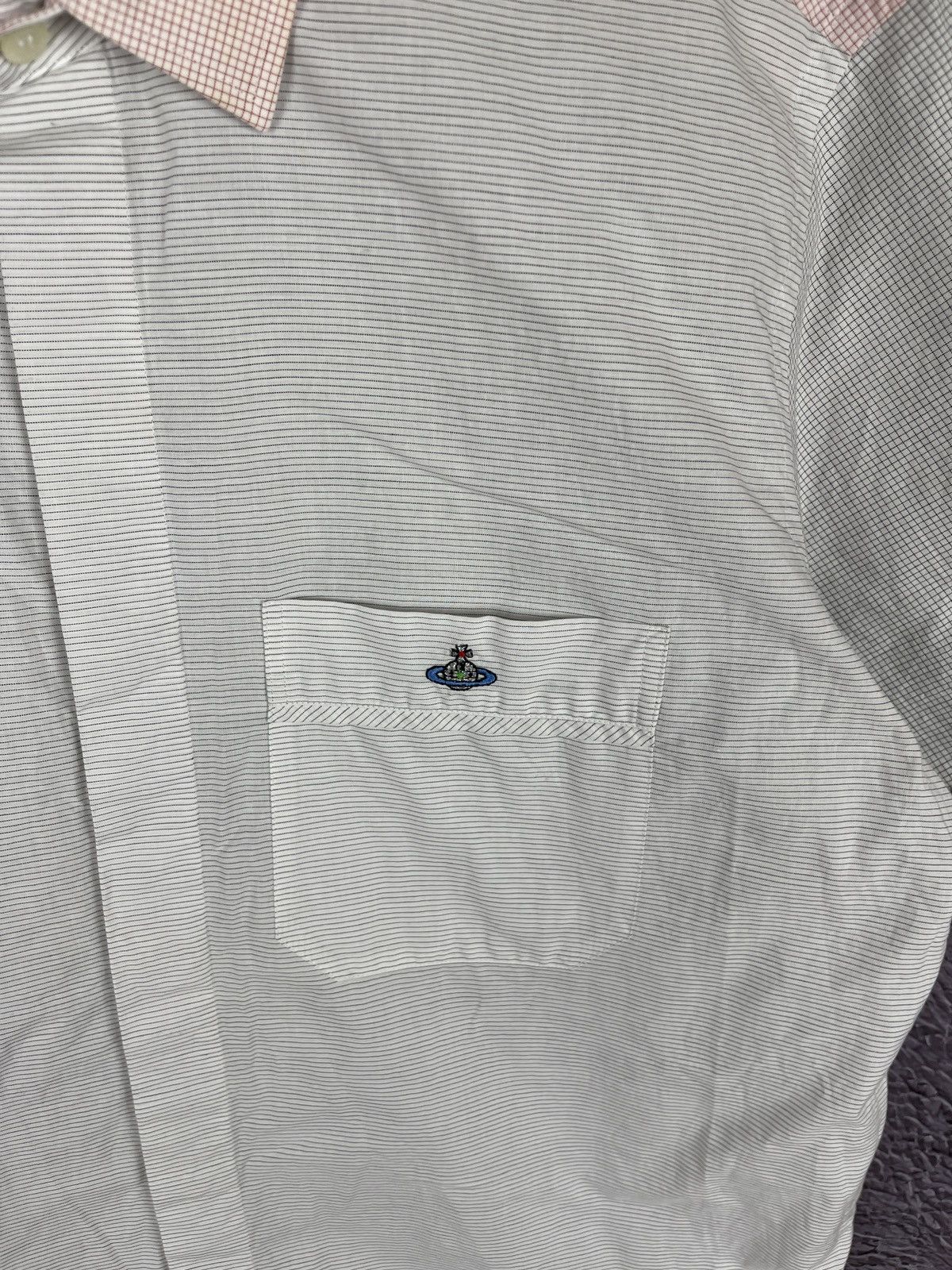 Vivienne Westwood Vivienne Westwood 2 color striped checkered ss shirt logo Size US L / EU 52-54 / 3 - 7 Thumbnail