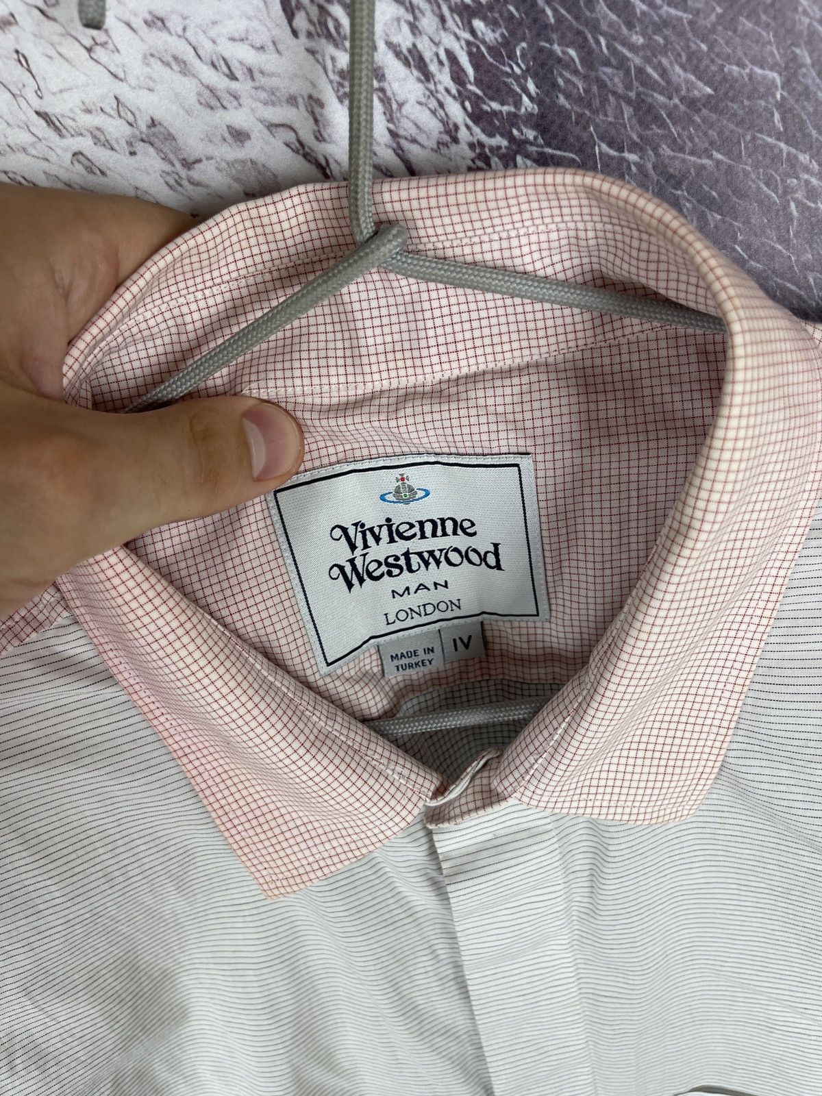 Vivienne Westwood Vivienne Westwood 2 color striped checkered ss shirt logo Size US L / EU 52-54 / 3 - 9 Thumbnail