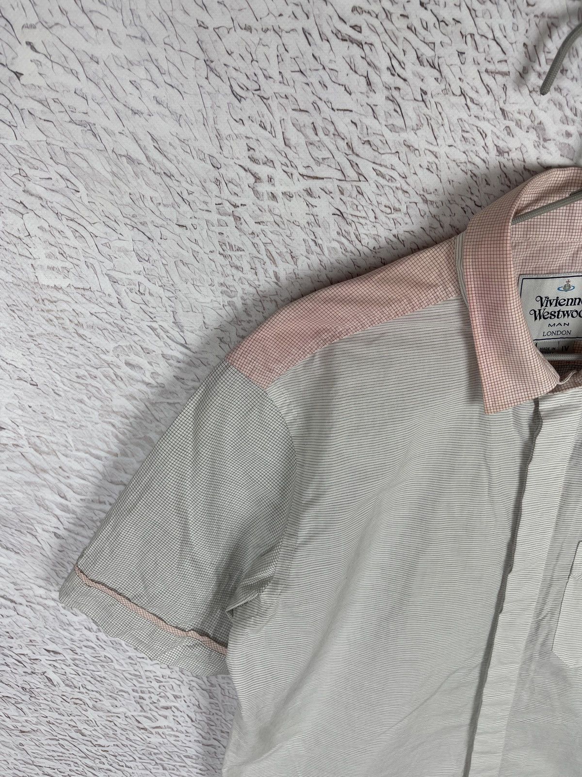 Vivienne Westwood Vivienne Westwood 2 color striped checkered ss shirt logo Size US L / EU 52-54 / 3 - 8 Thumbnail